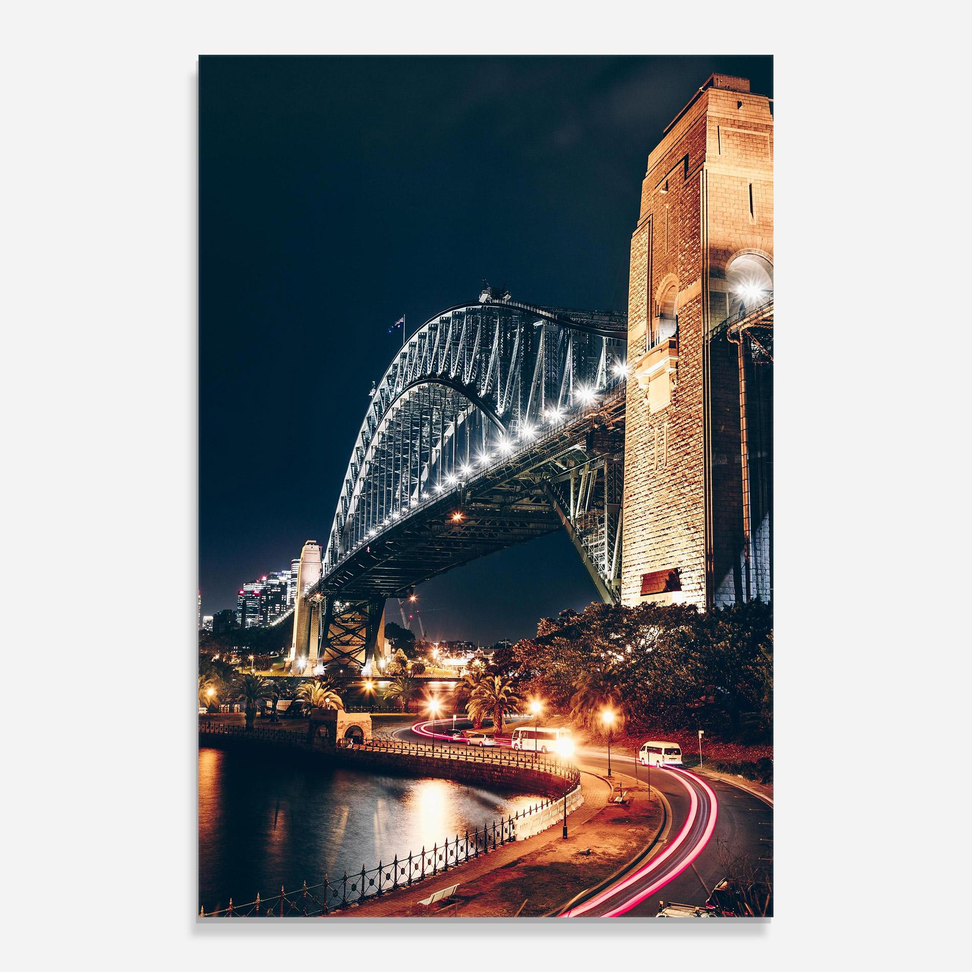Стъклена картина Sydney Harbour Bridge mockup 0