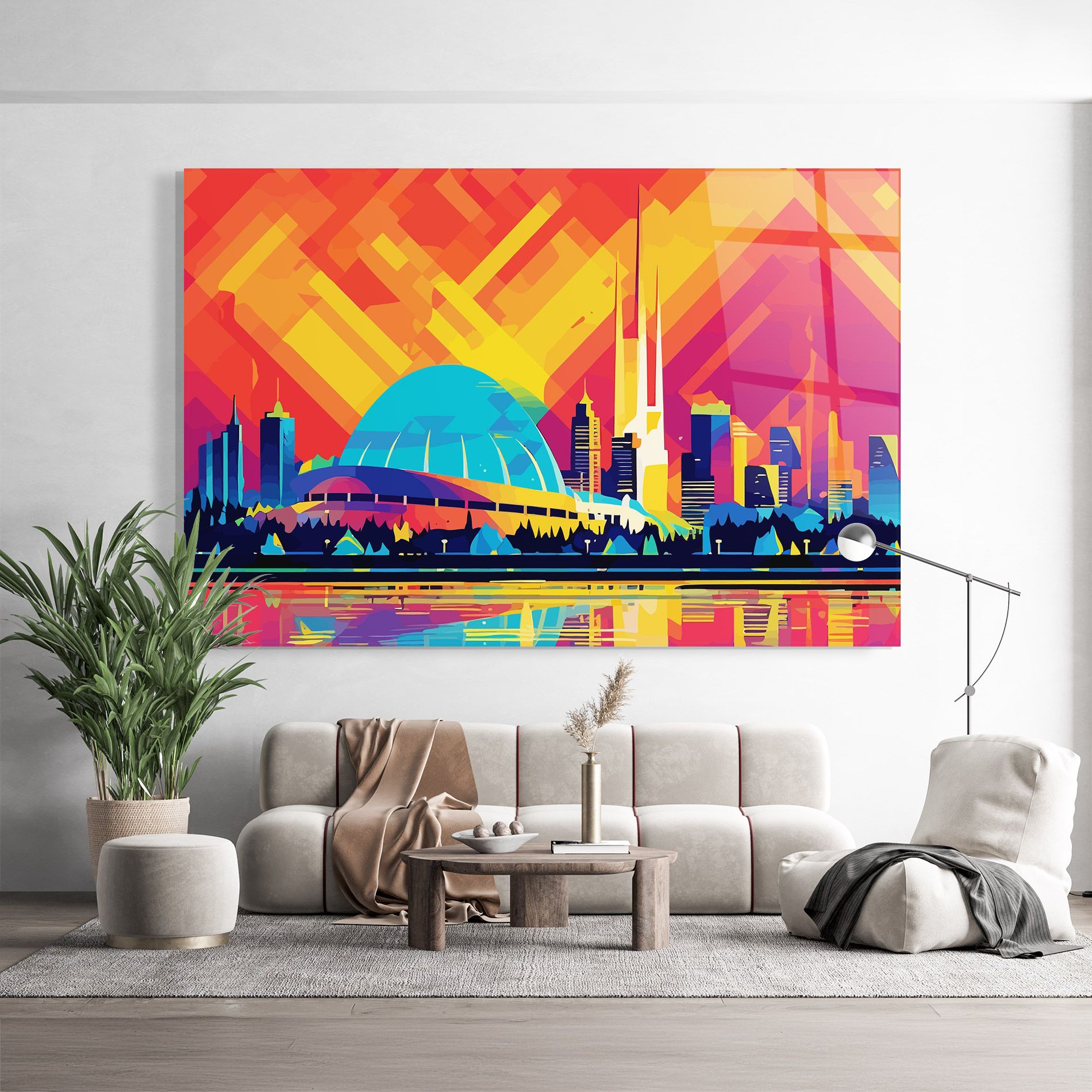 Blue Olympic Stadium mockup 9