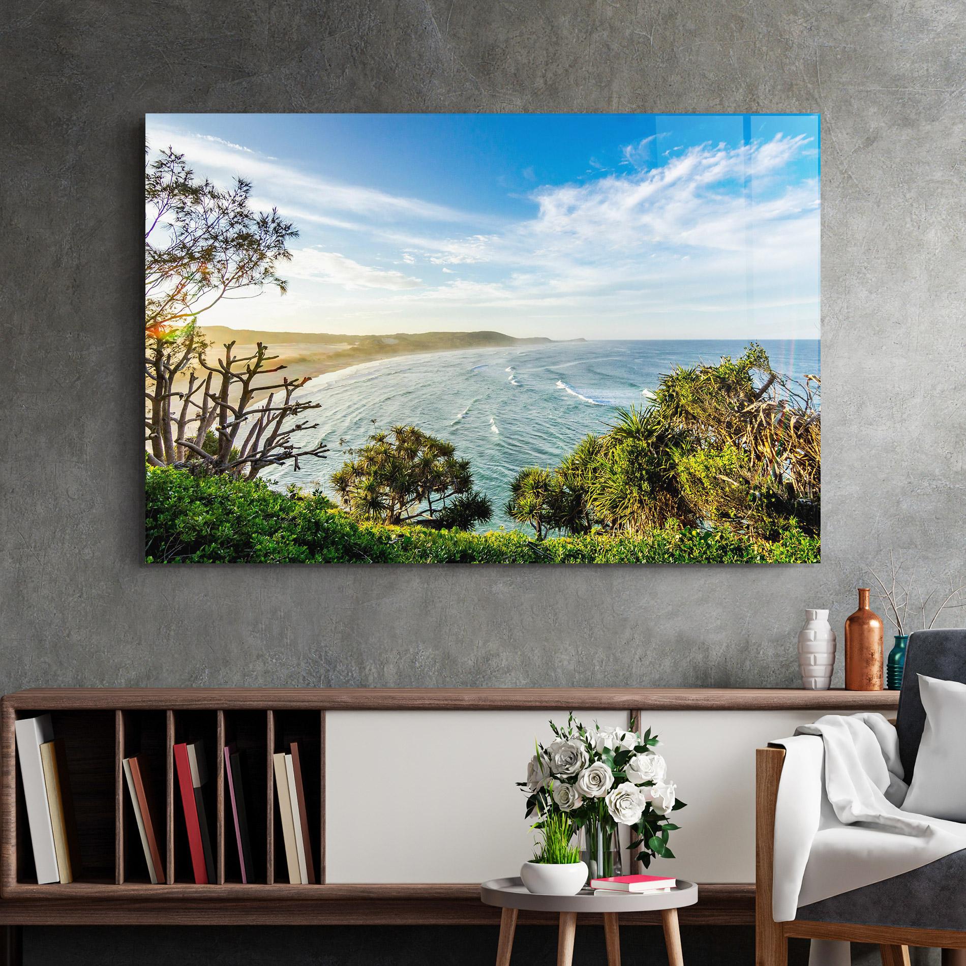 Стъклена картина Australian View mockup 2