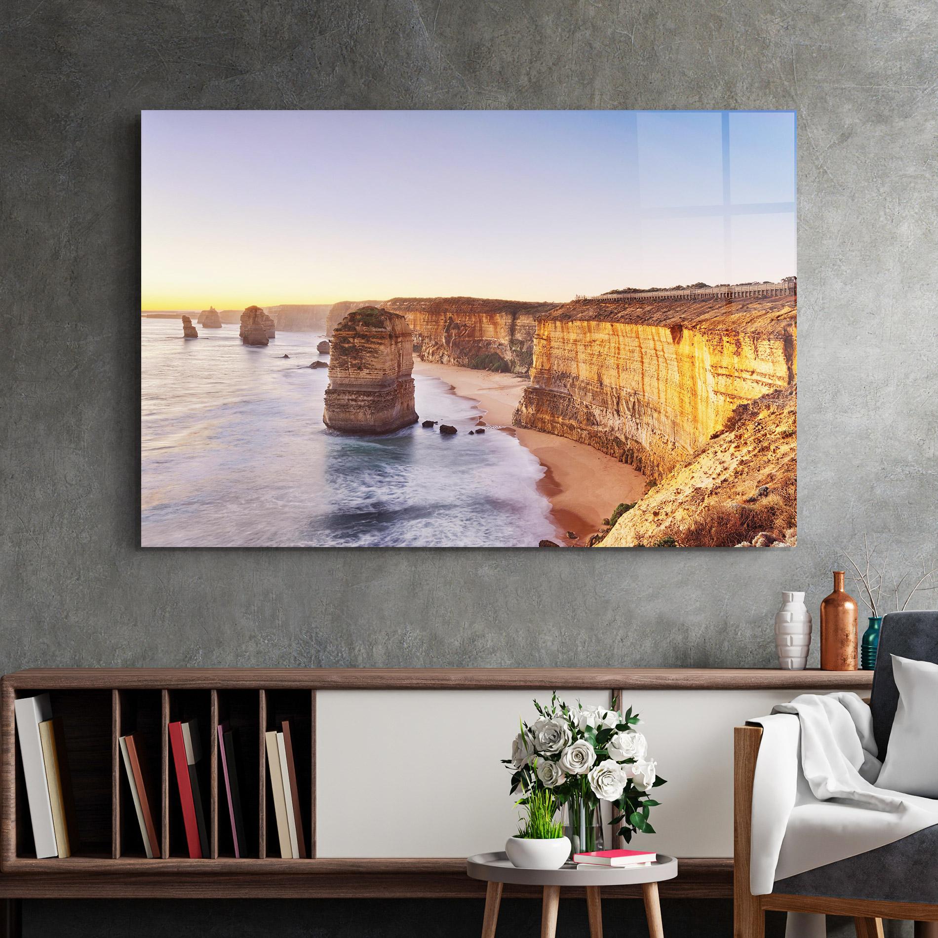 Стъклена картина Victoria Port mockup 2