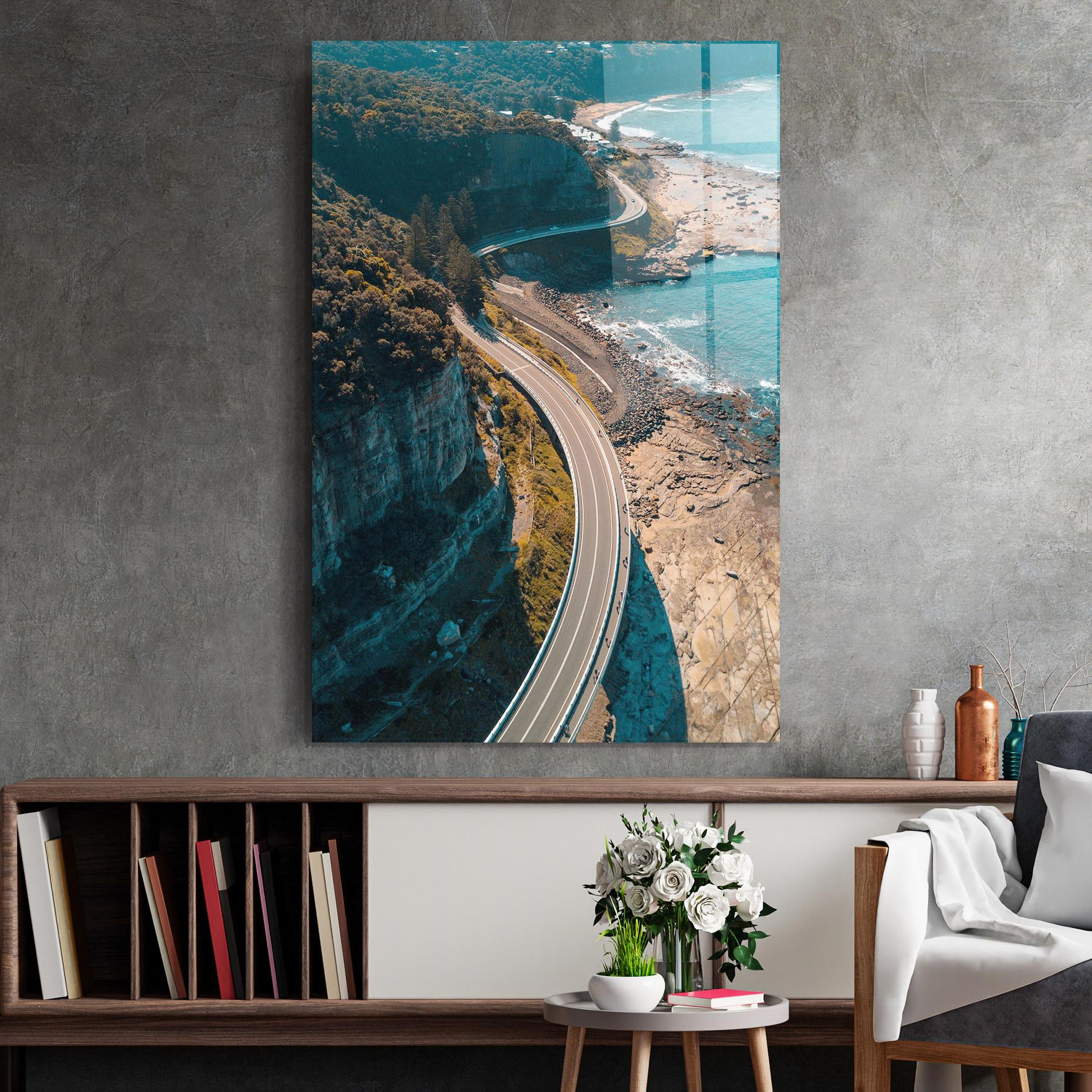 Стъклена картина Australia Road mockup 2