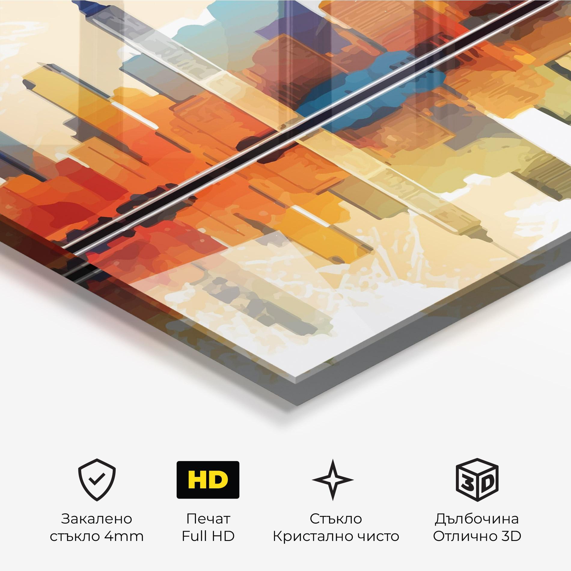 Стъклена картина Australian River mockup 3