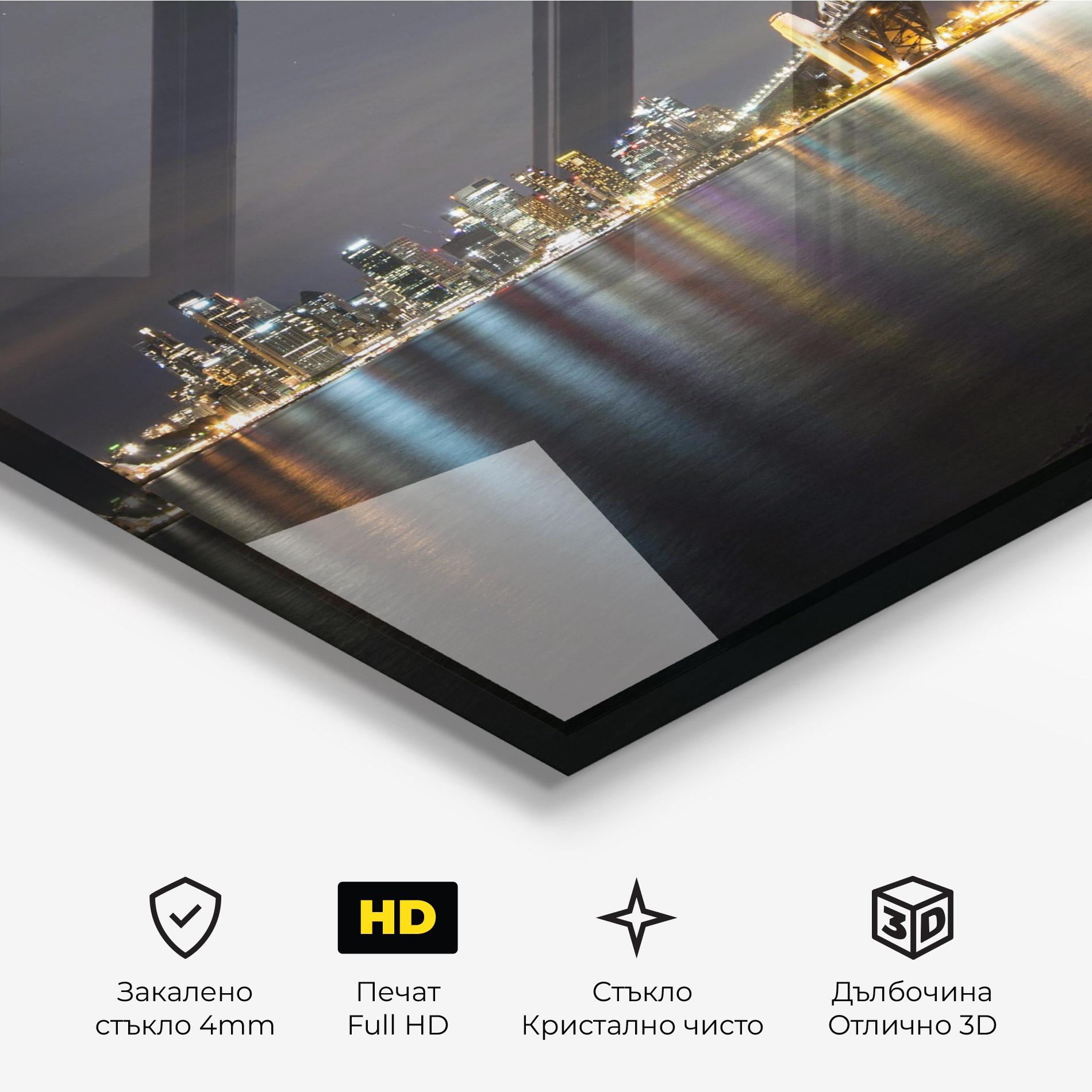 Стъклена картина Harbour Bridge mockup 3