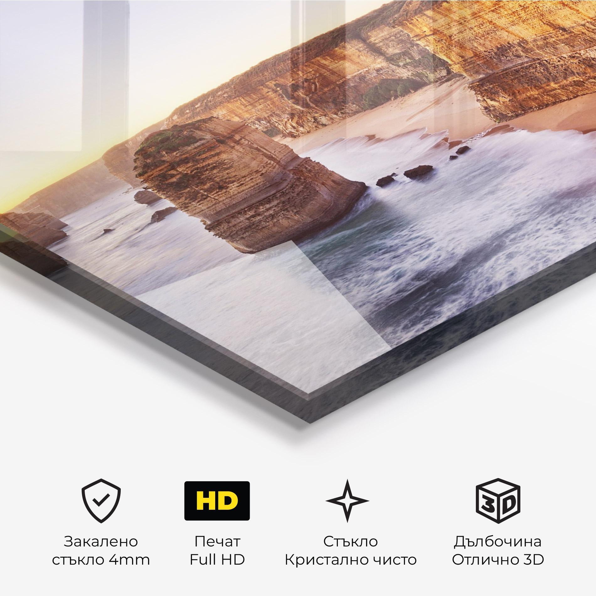 Стъклена картина Victoria Port mockup 3