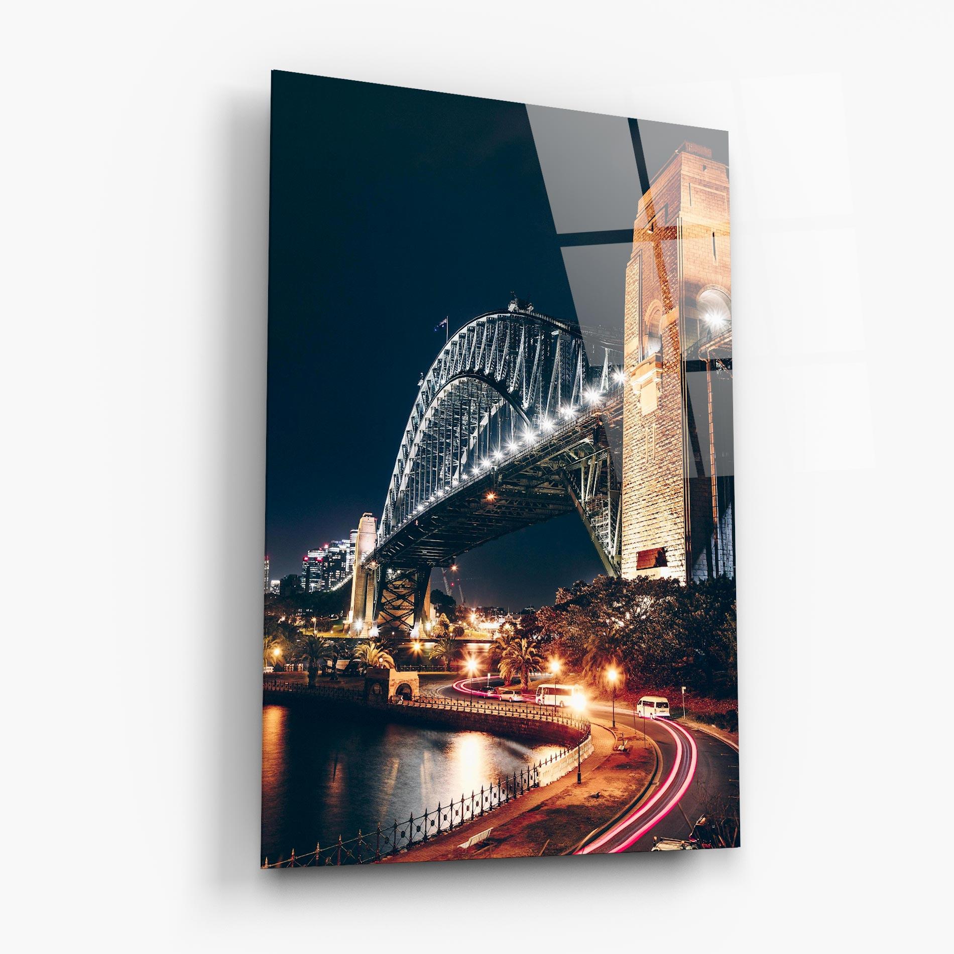 Стъклена картина Sydney Harbour Bridge mockup 6