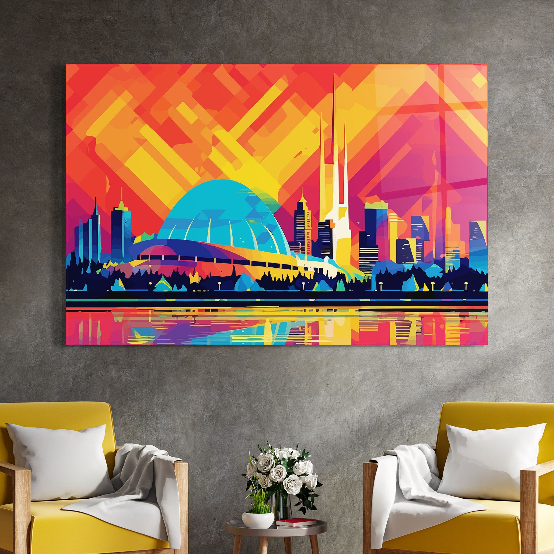 Blue Olympic Stadium mockup 4