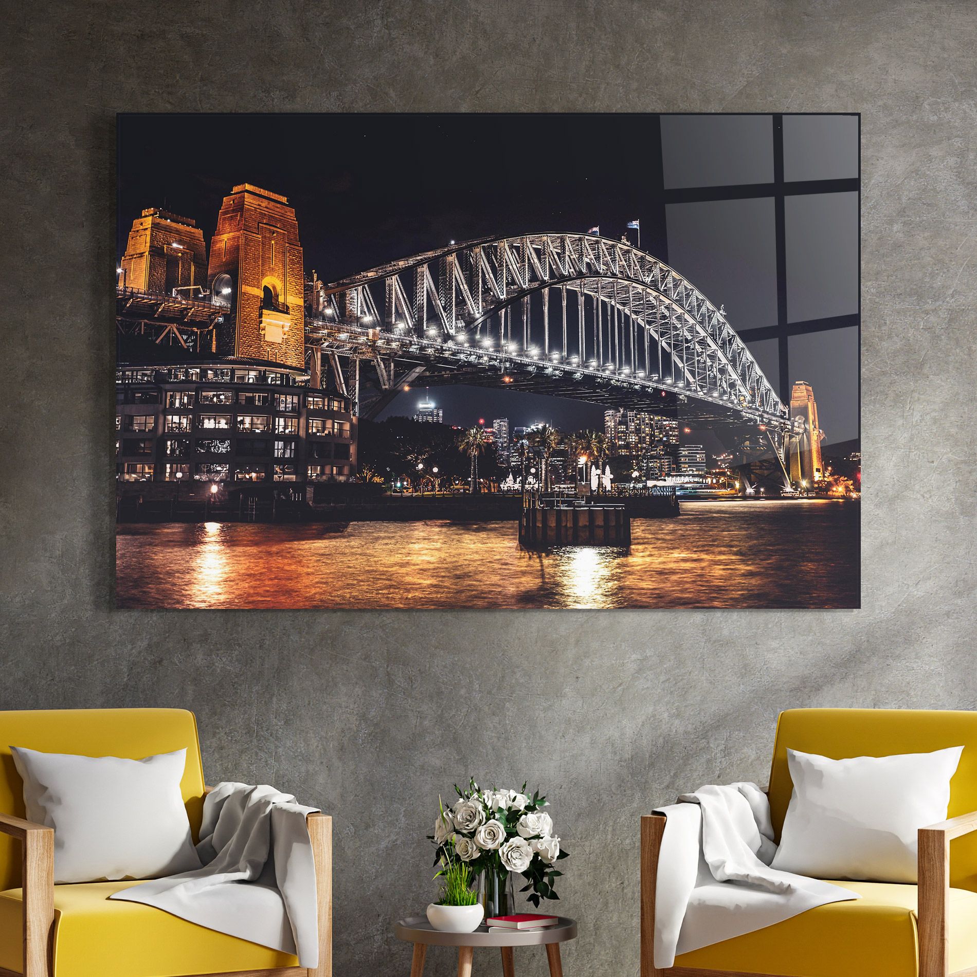 Sydney Night Bridge mockup 4