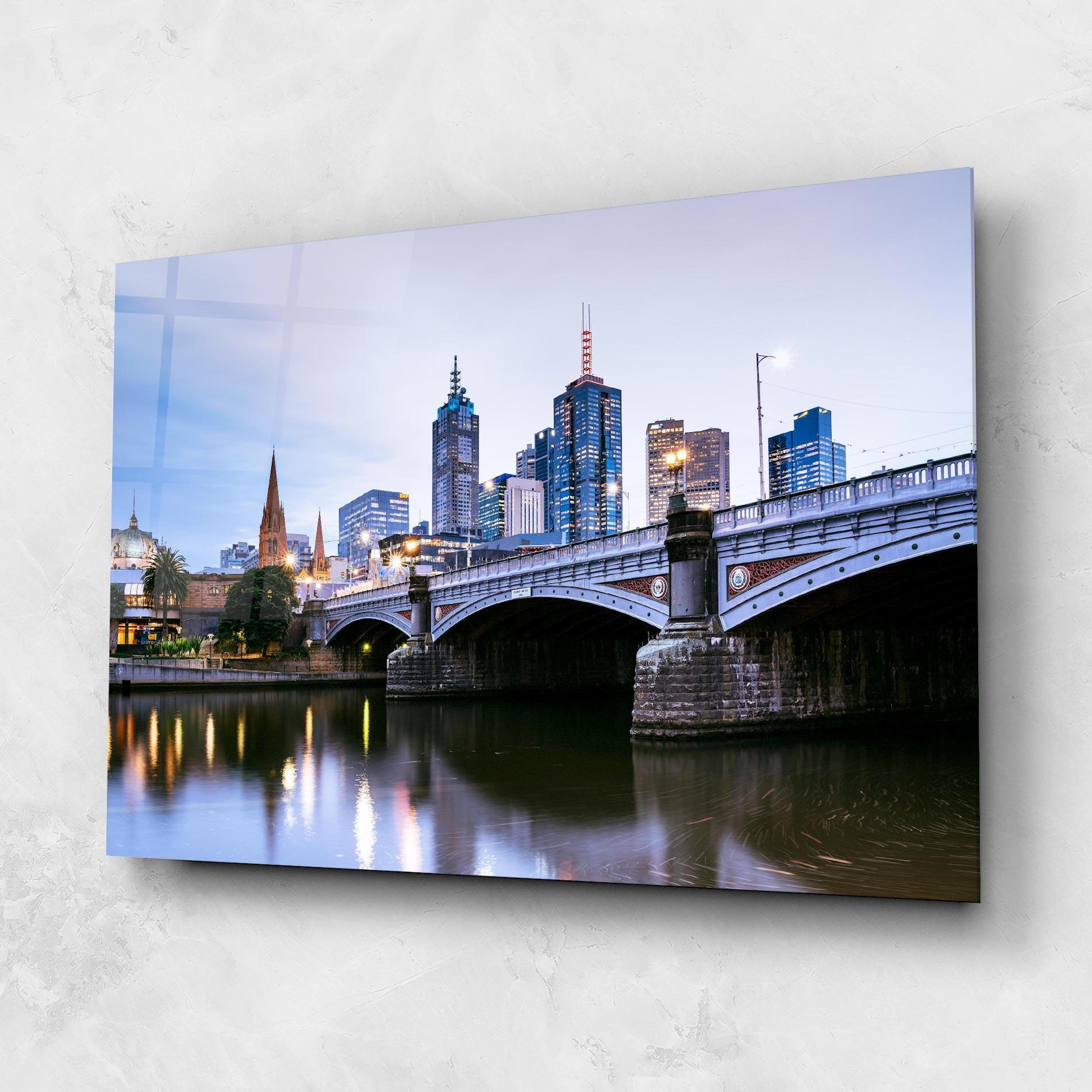Стъклена картина Yarra River mockup 1