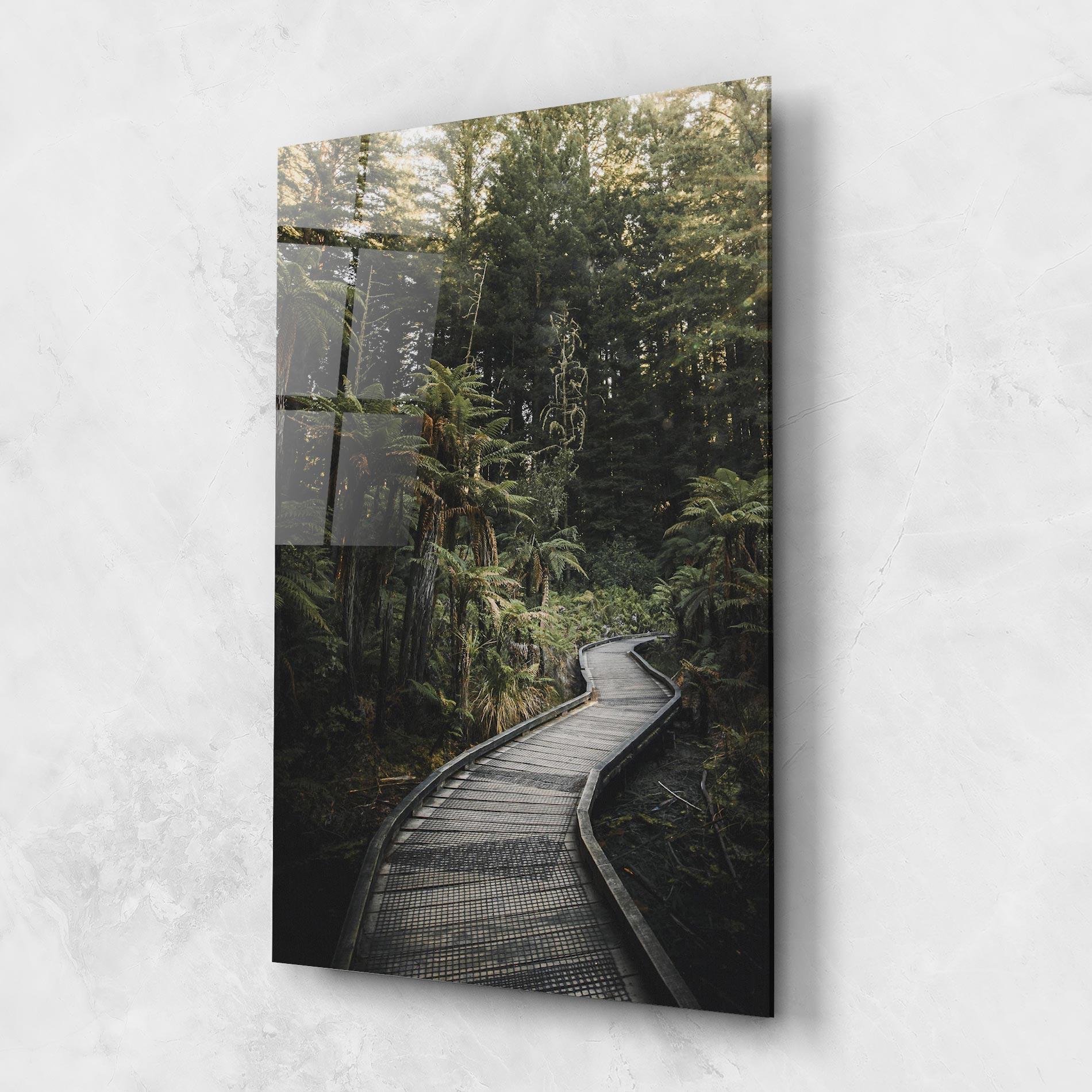 Стъклена картина Forest Path View mockup 1