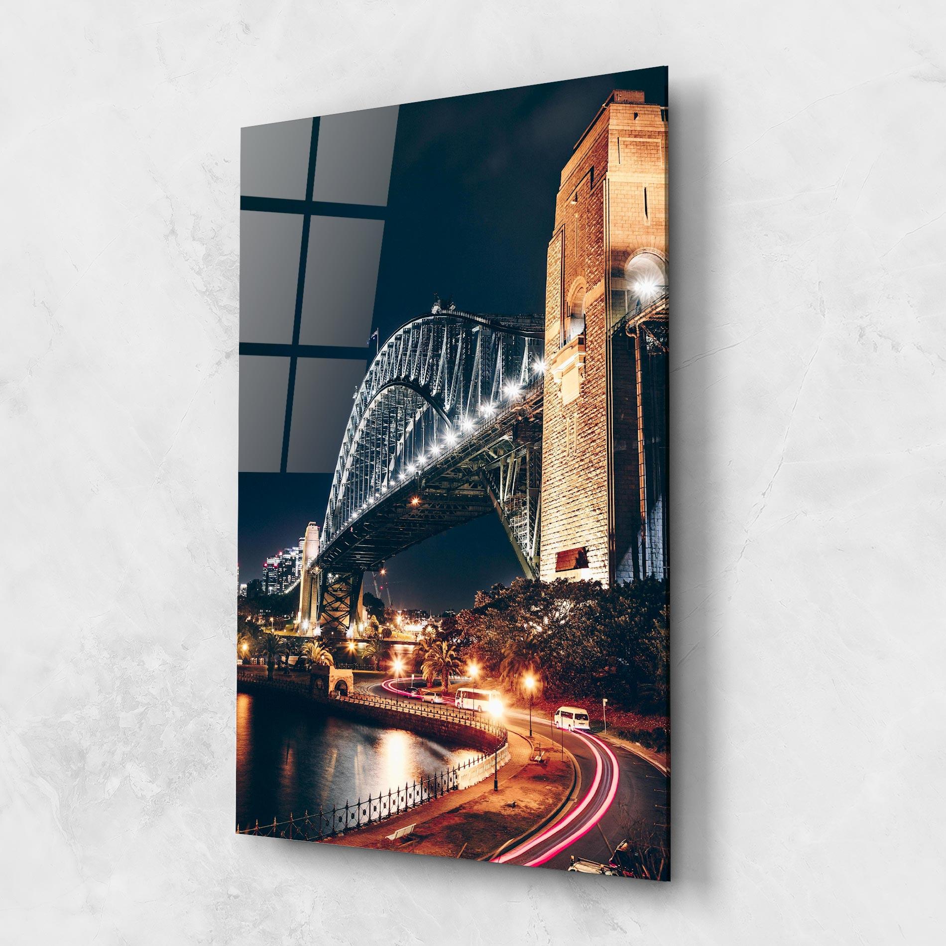 Стъклена картина Sydney Harbour Bridge mockup 1
