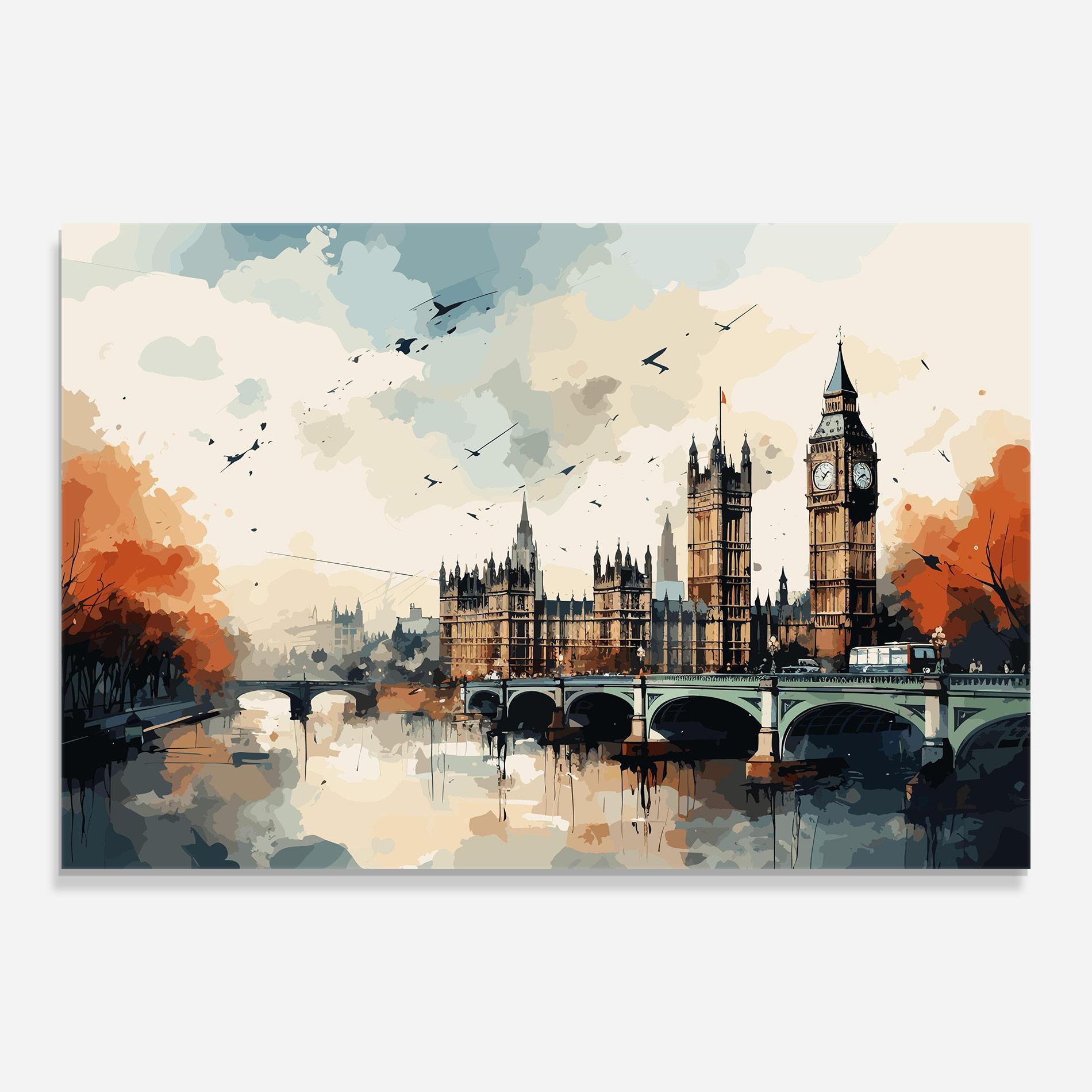 Стъклена картина England Art mockup 0