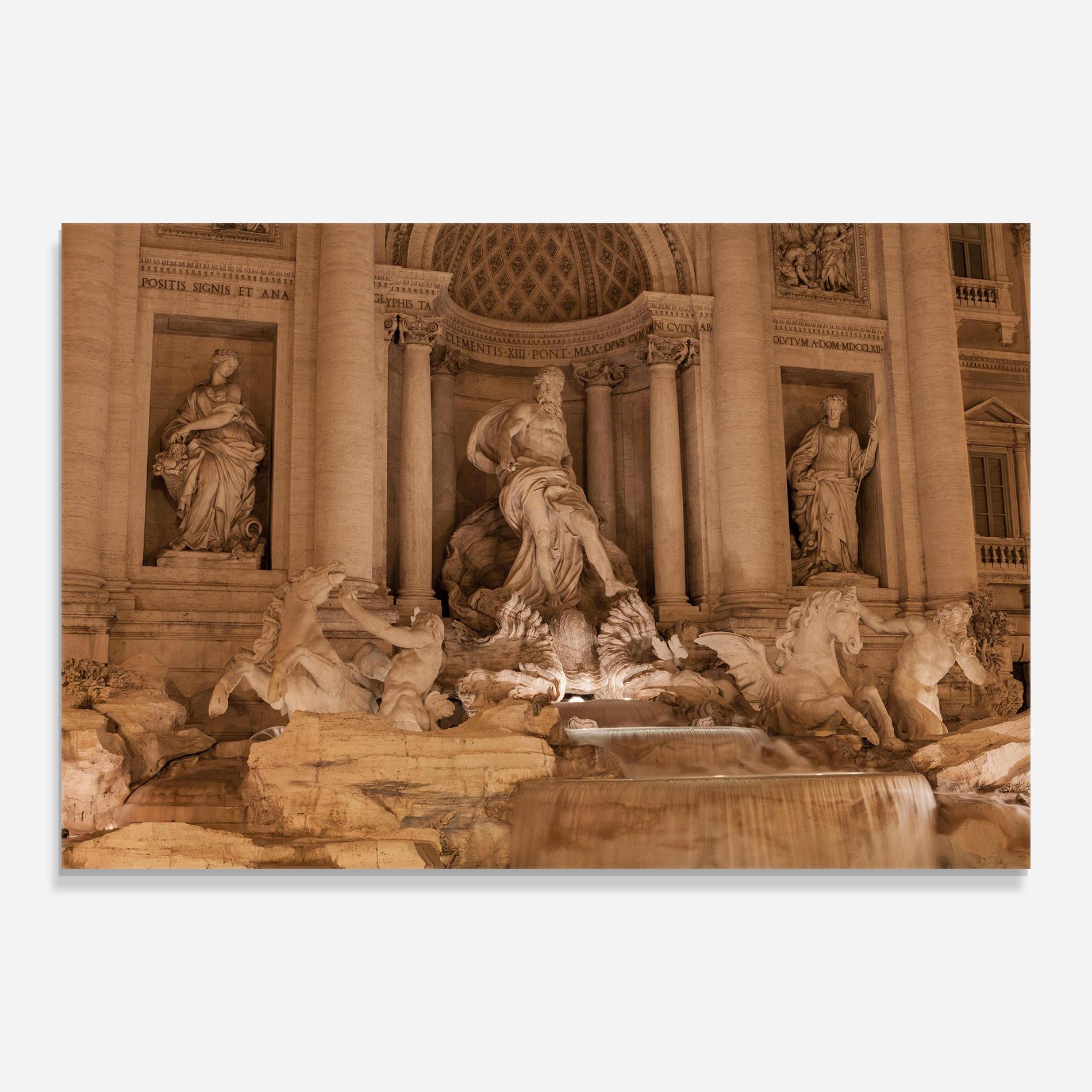 Стъклена картина Fontana Di Trevi mockup 0