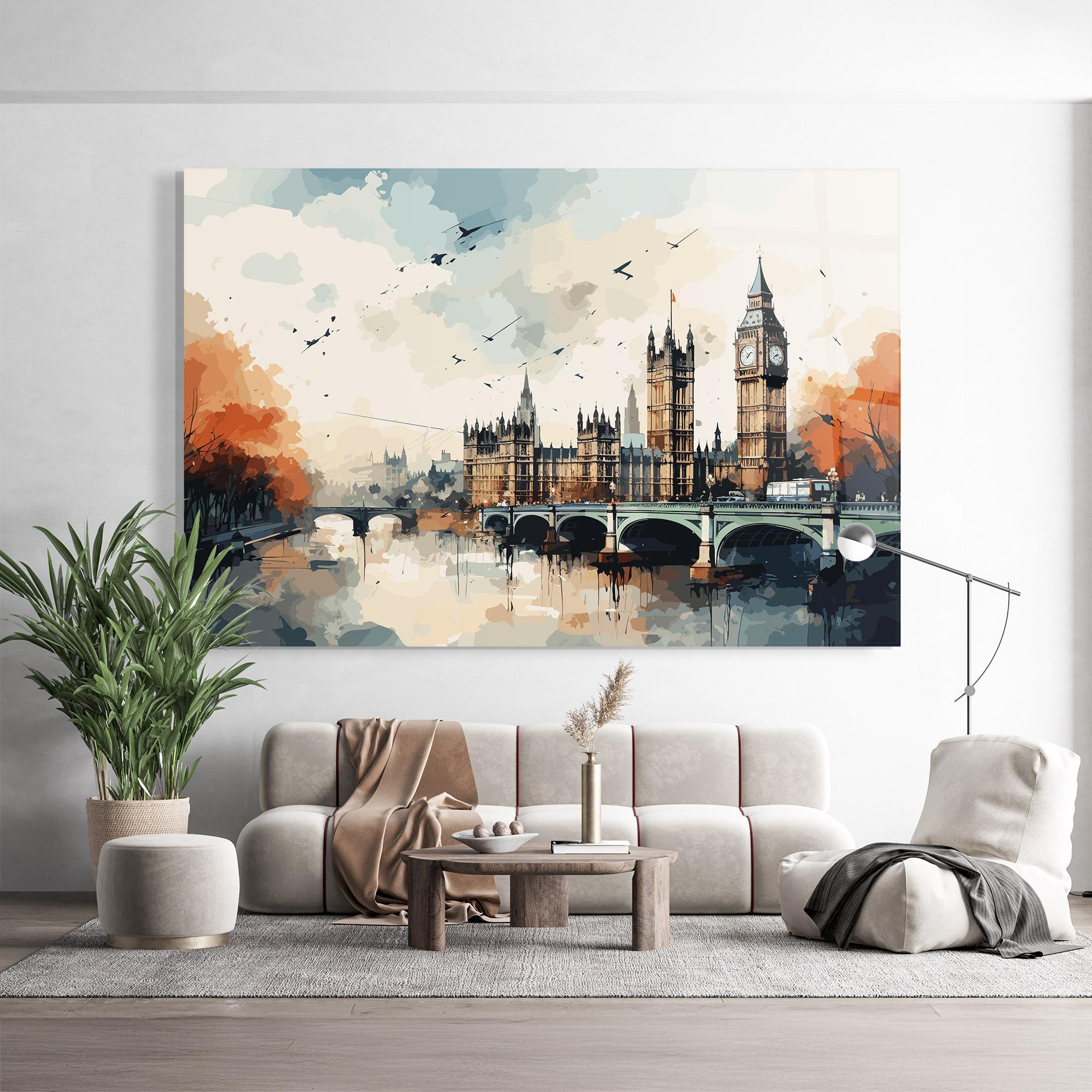 Стъклена картина England Art mockup 9