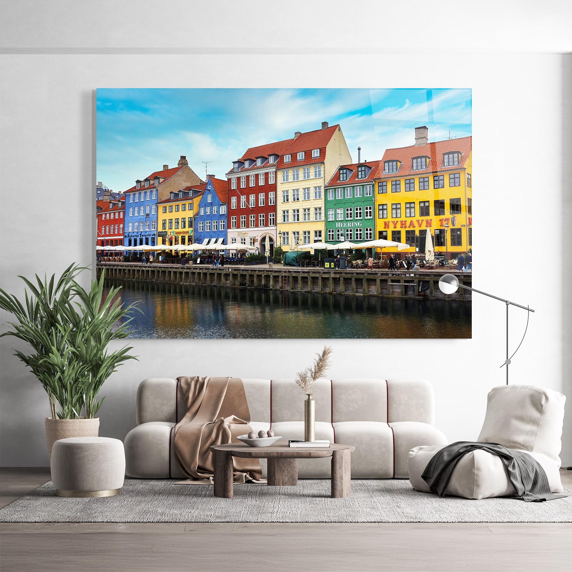 Стъклена картина Nyhavn mockup 9