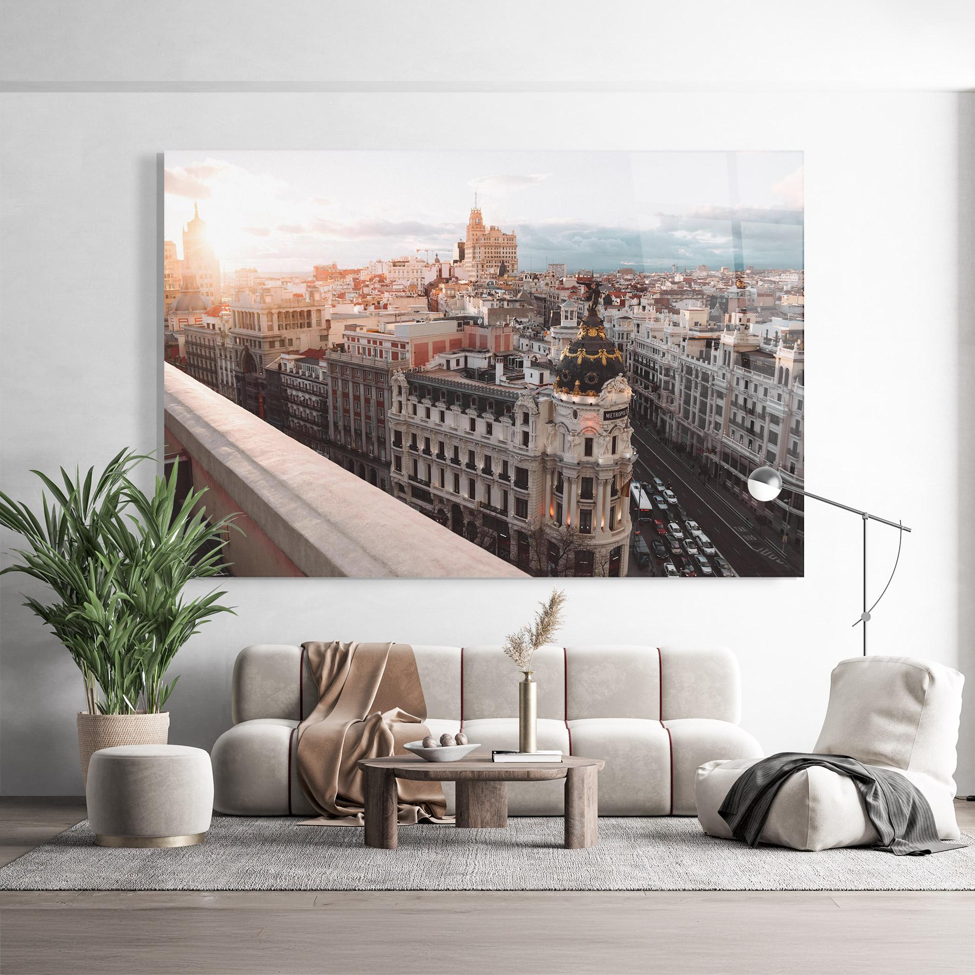 Стъклена картина Spain Sunrise mockup 9