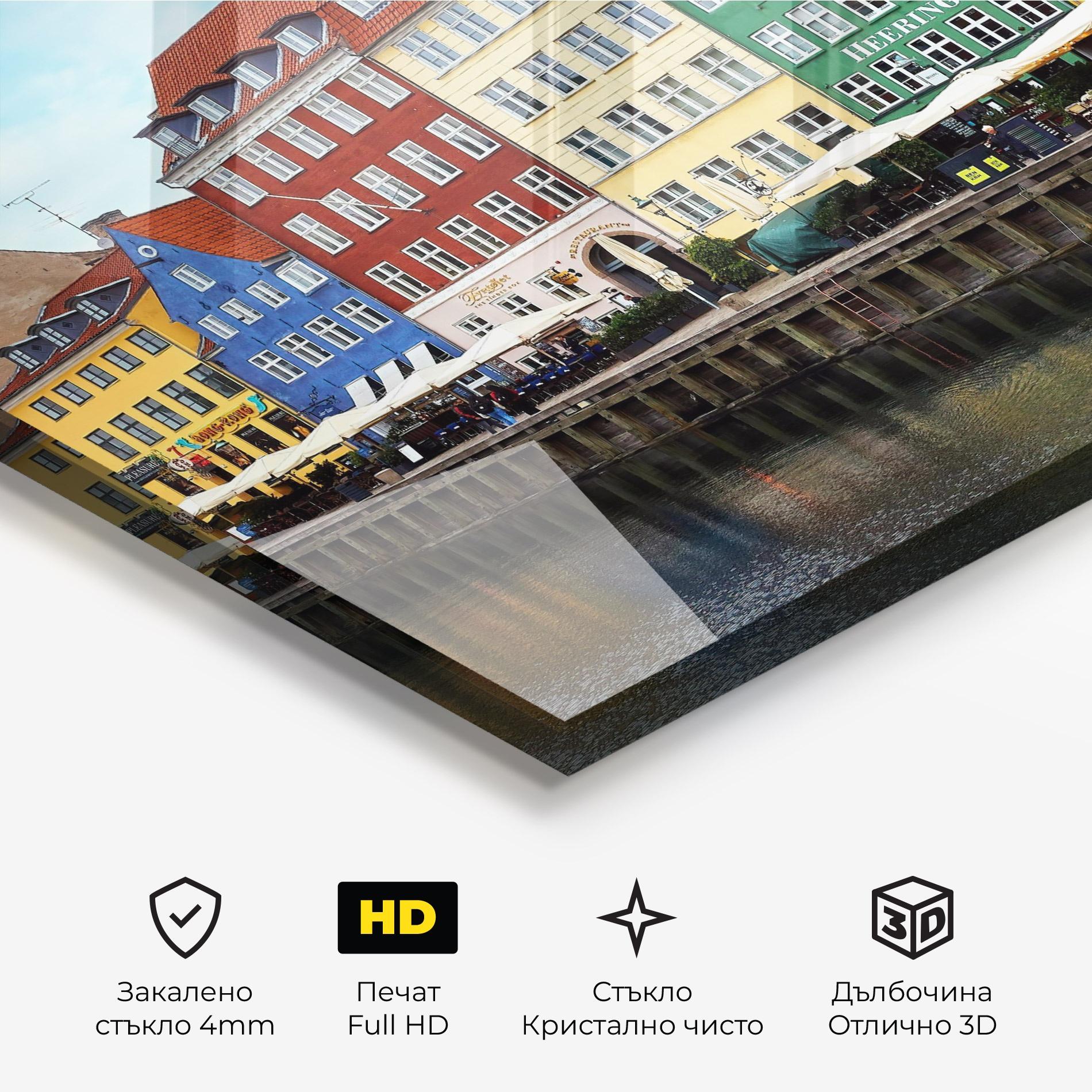 Стъклена картина Nyhavn mockup 3
