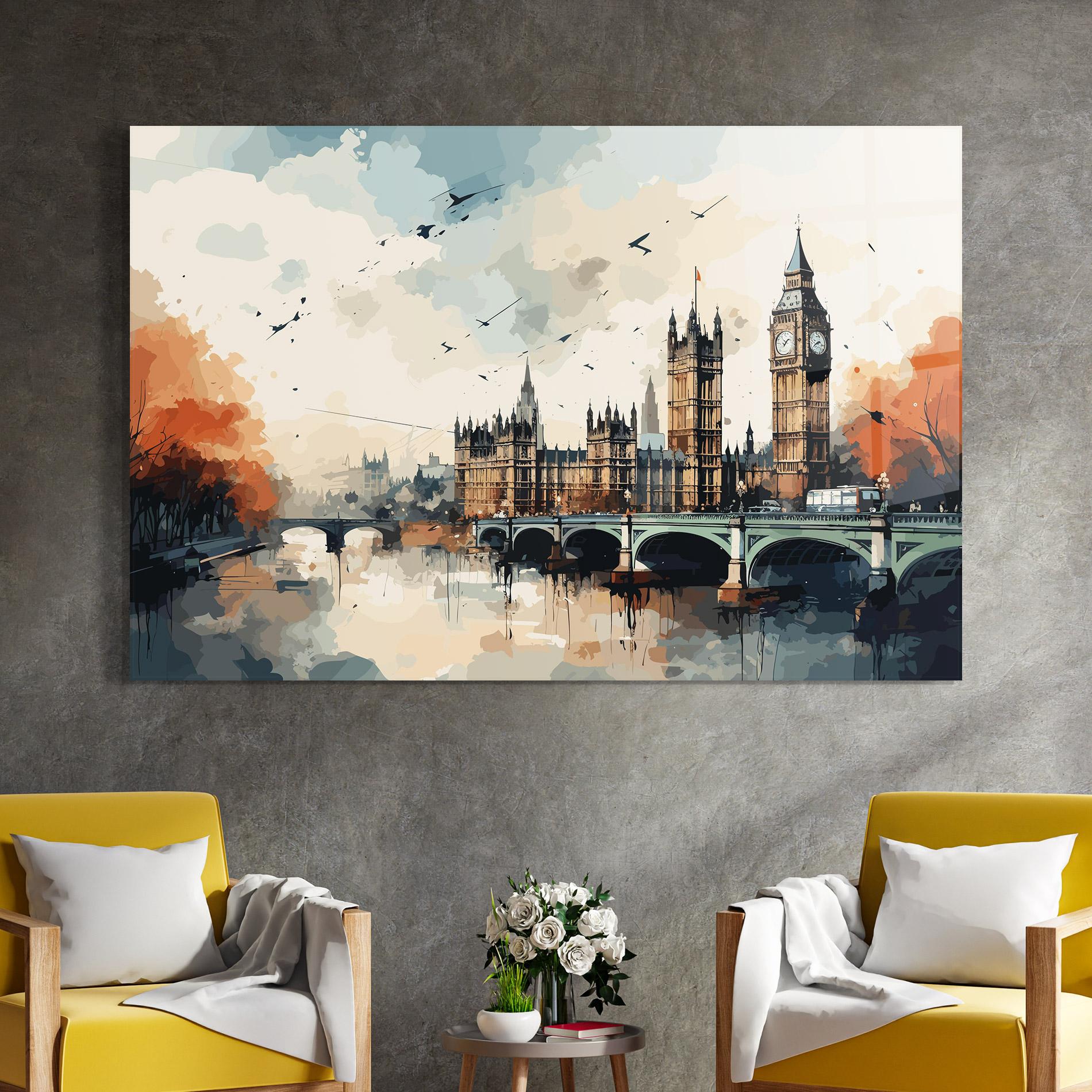 Стъклена картина England Art mockup 4