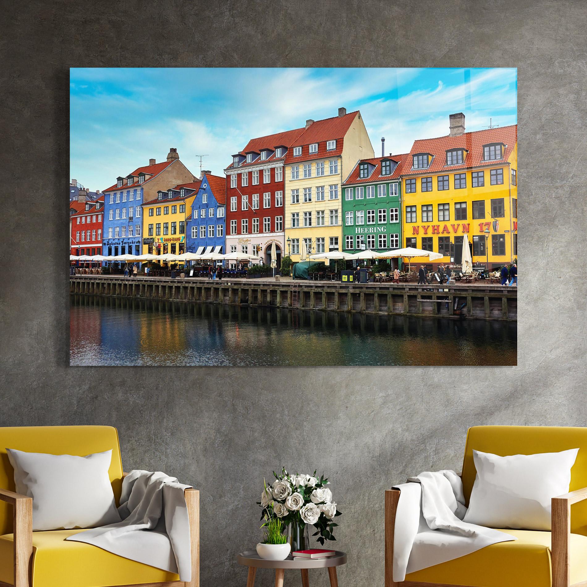 Стъклена картина Nyhavn mockup 4