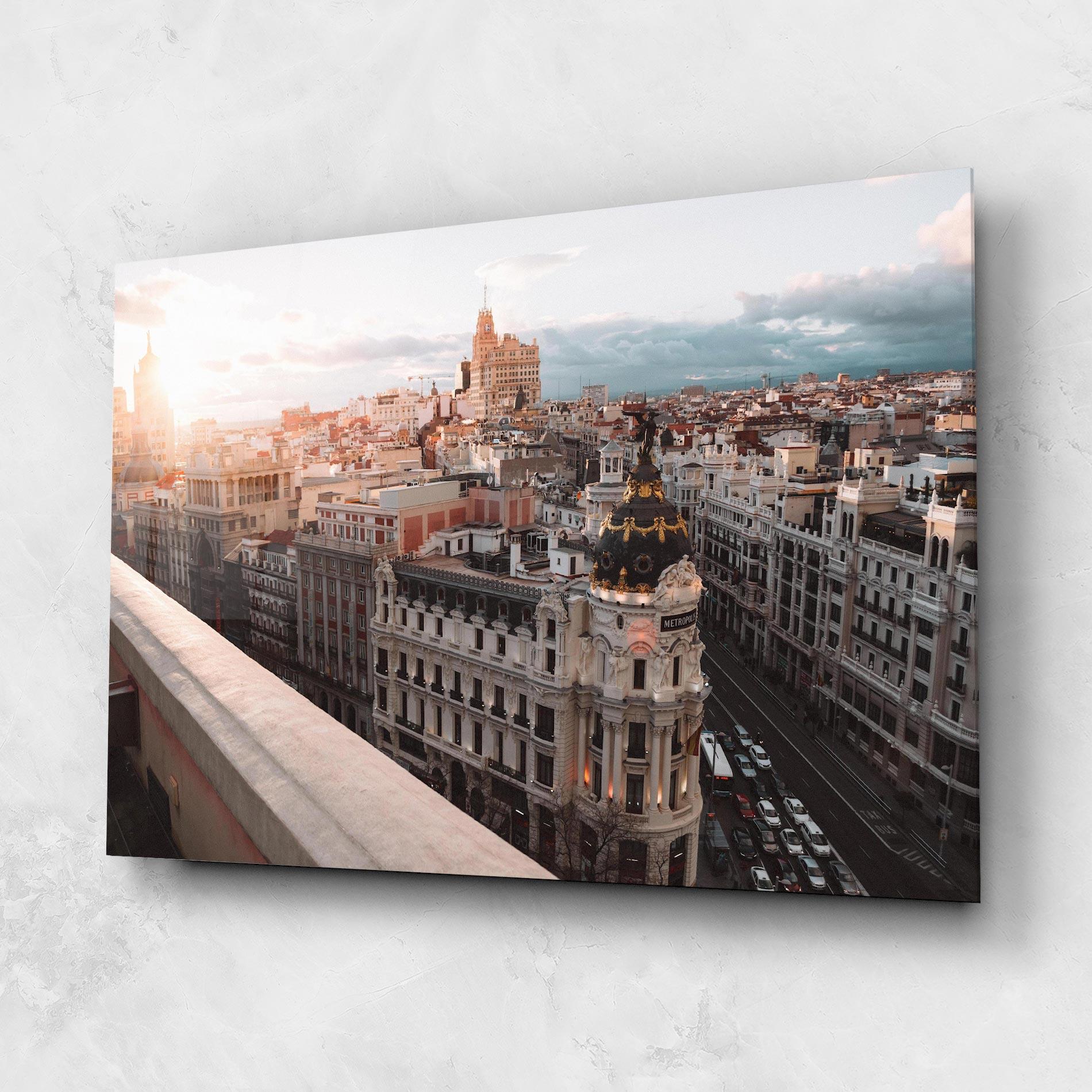 Стъклена картина Spain Sunrise mockup 1