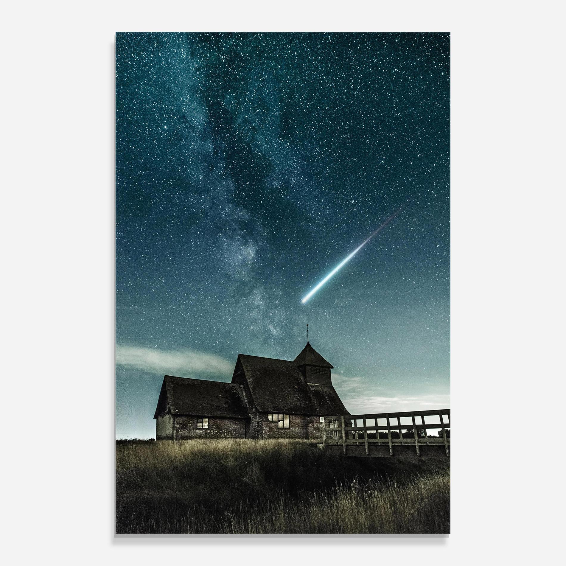 Стъклена картина Falling Star mockup 0