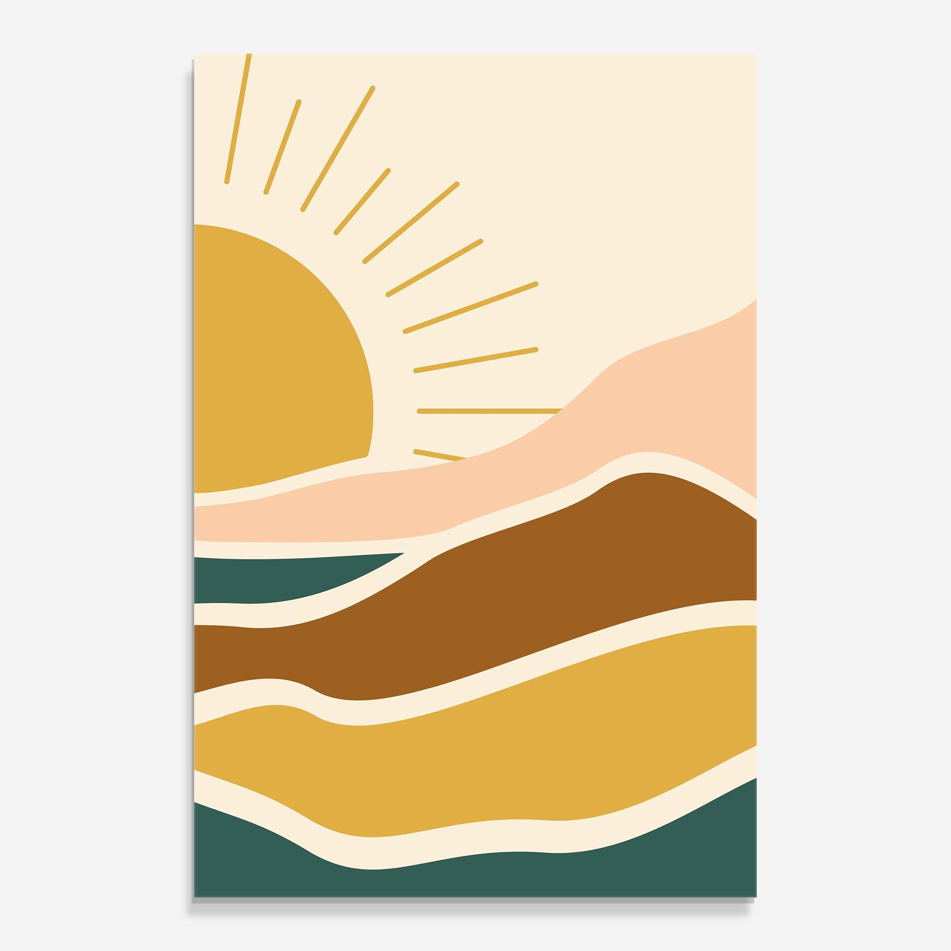 Стъклена картина Sunset Connection 02 mockup 0