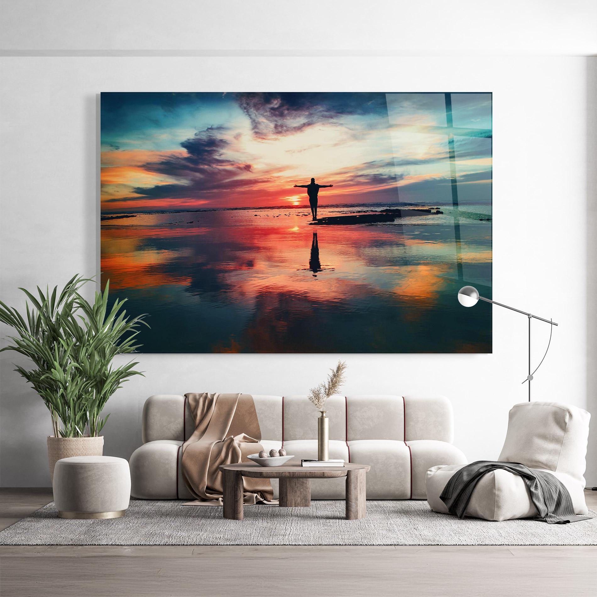 Стъклена картина Freedom Feeling mockup 9