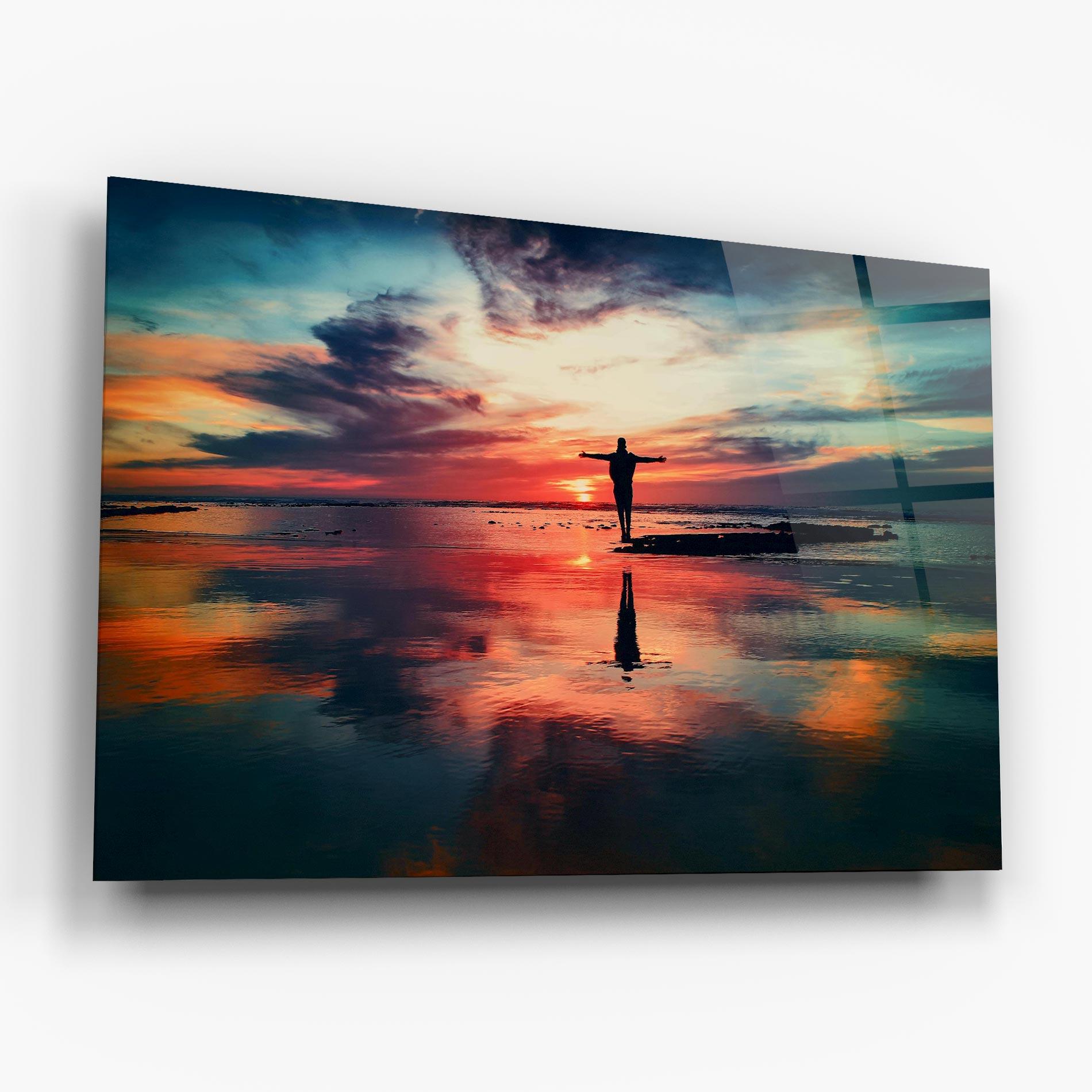 Стъклена картина Freedom Feeling mockup 6