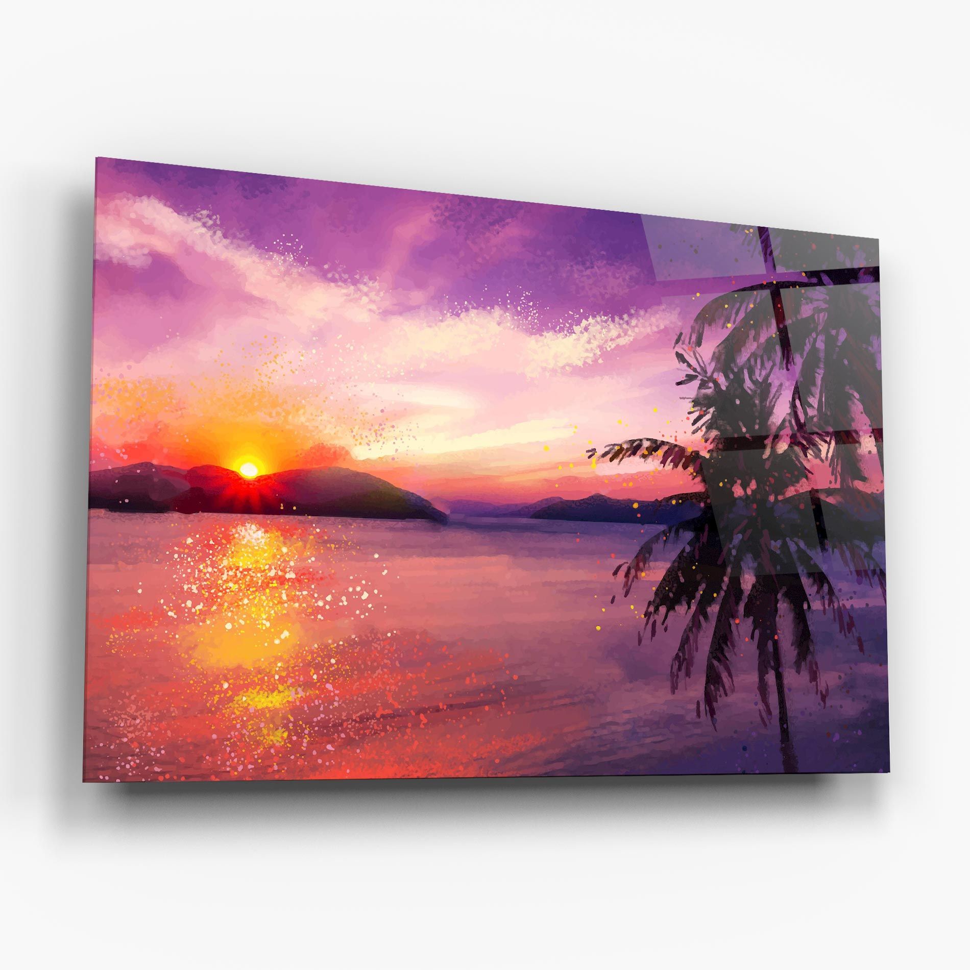 Purple Sunrise Art mockup 6