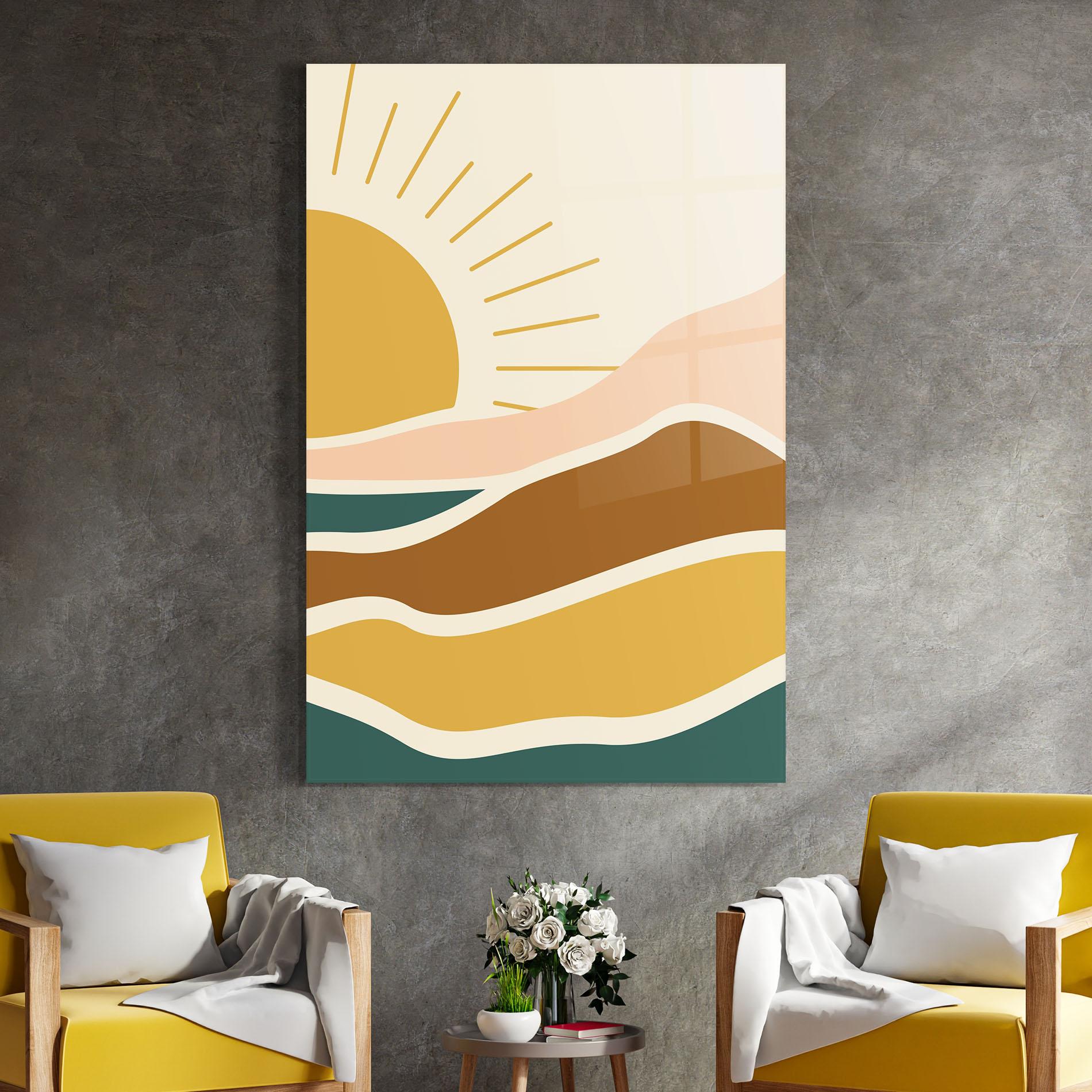 Стъклена картина Sunset Connection 02 mockup 4