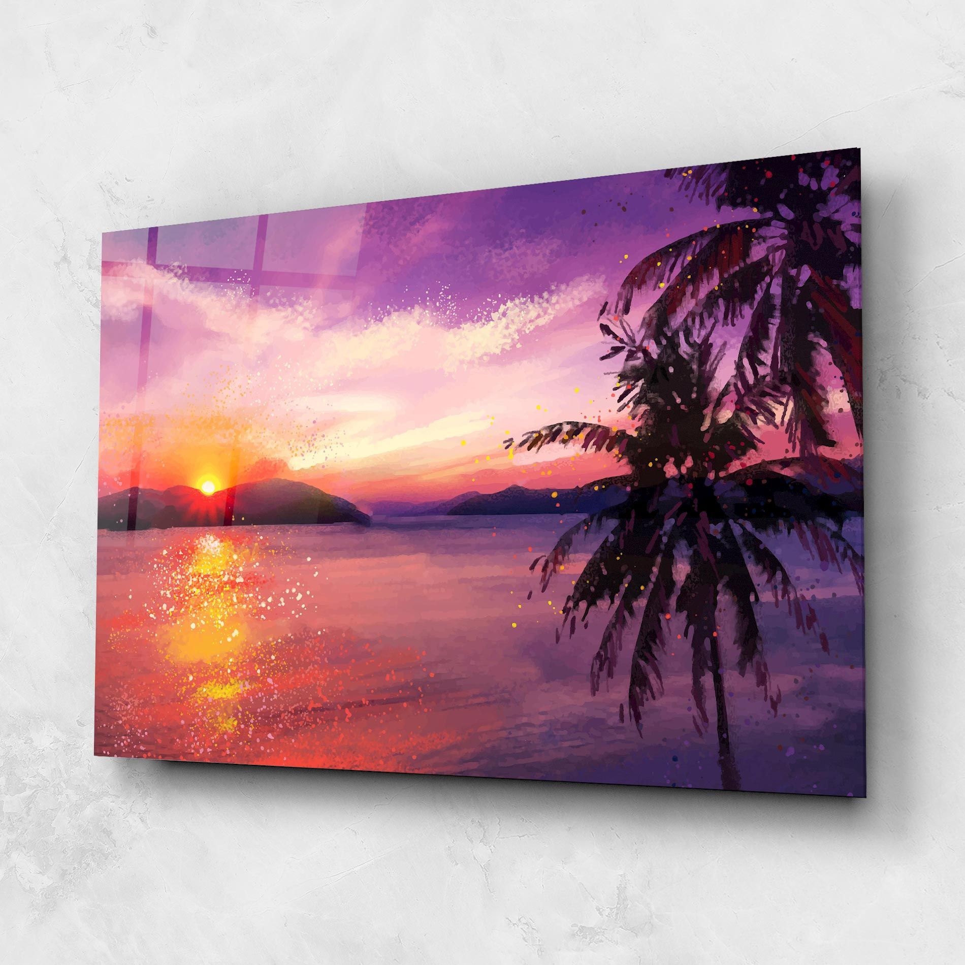 Purple Sunrise Art mockup 1