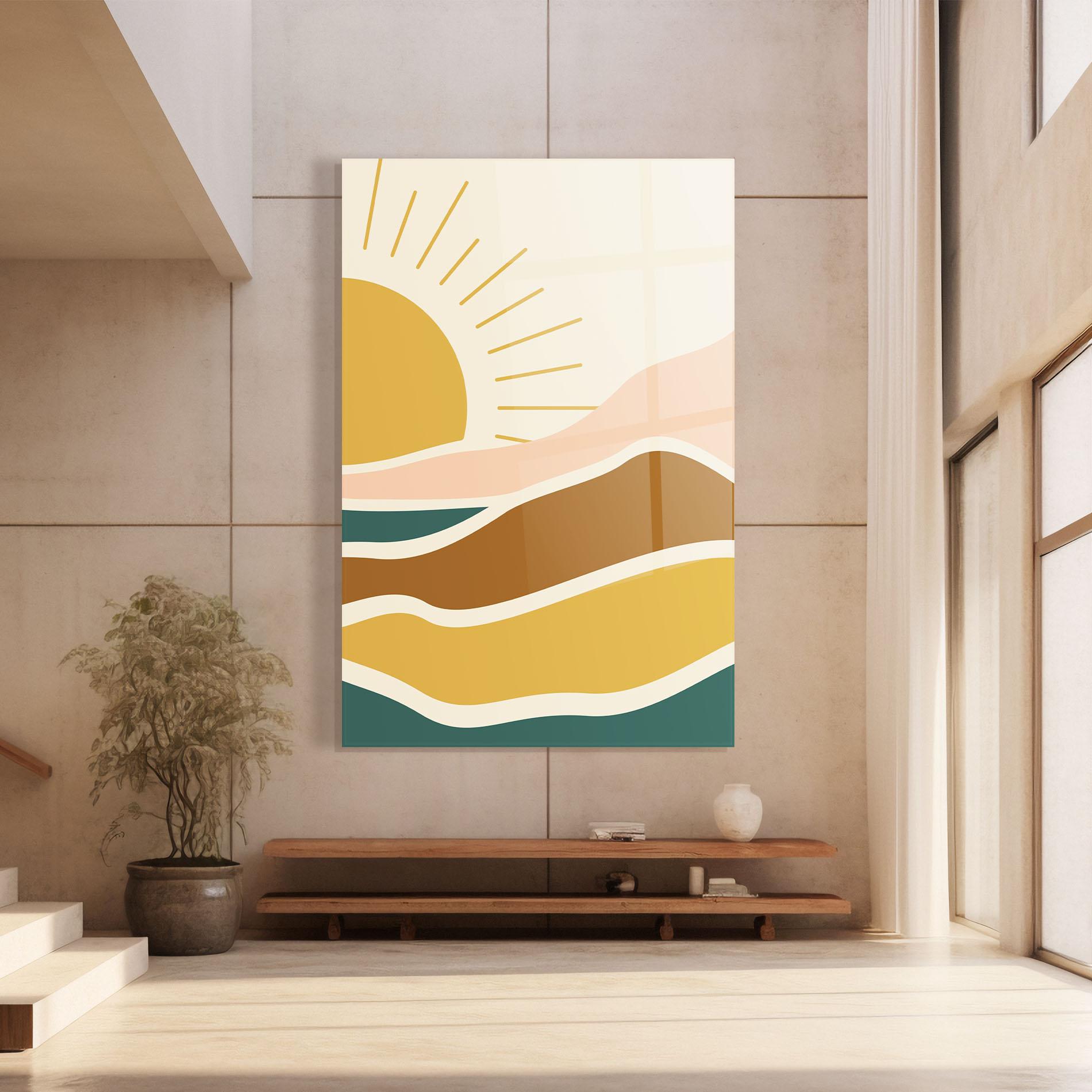 Стъклена картина Sunset Connection 02 mockup 8