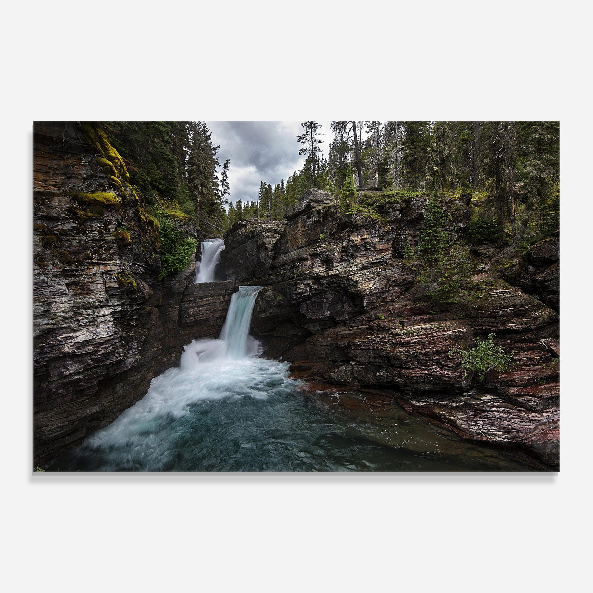 Majestic Forest Waterfall mockup 0