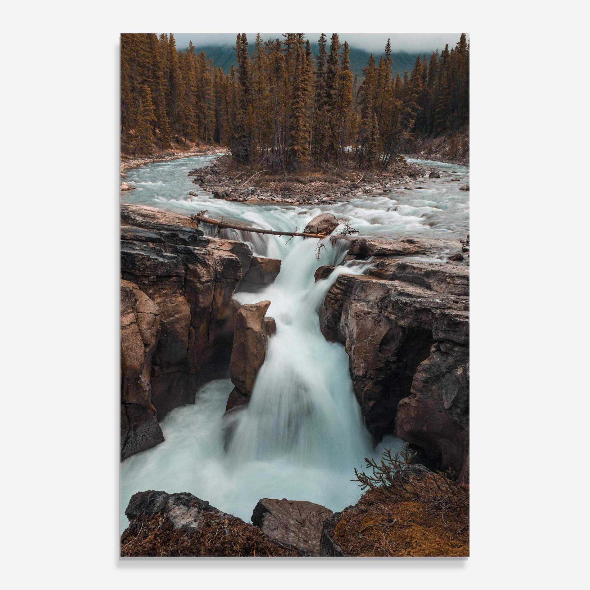 Стъклена картина Orange Trees Waterfall mockup 0
