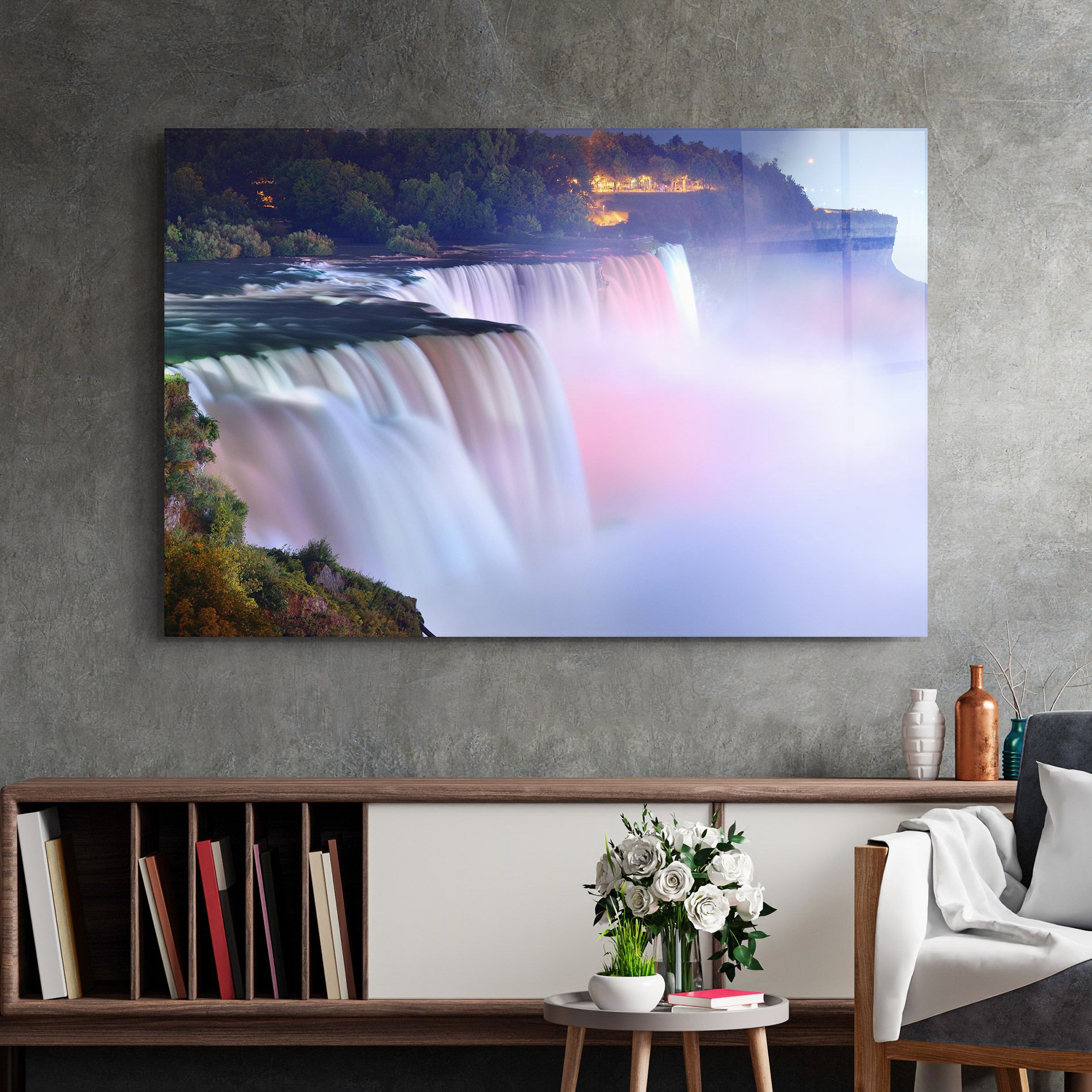 Dreamy Purple Waterfall mockup 2