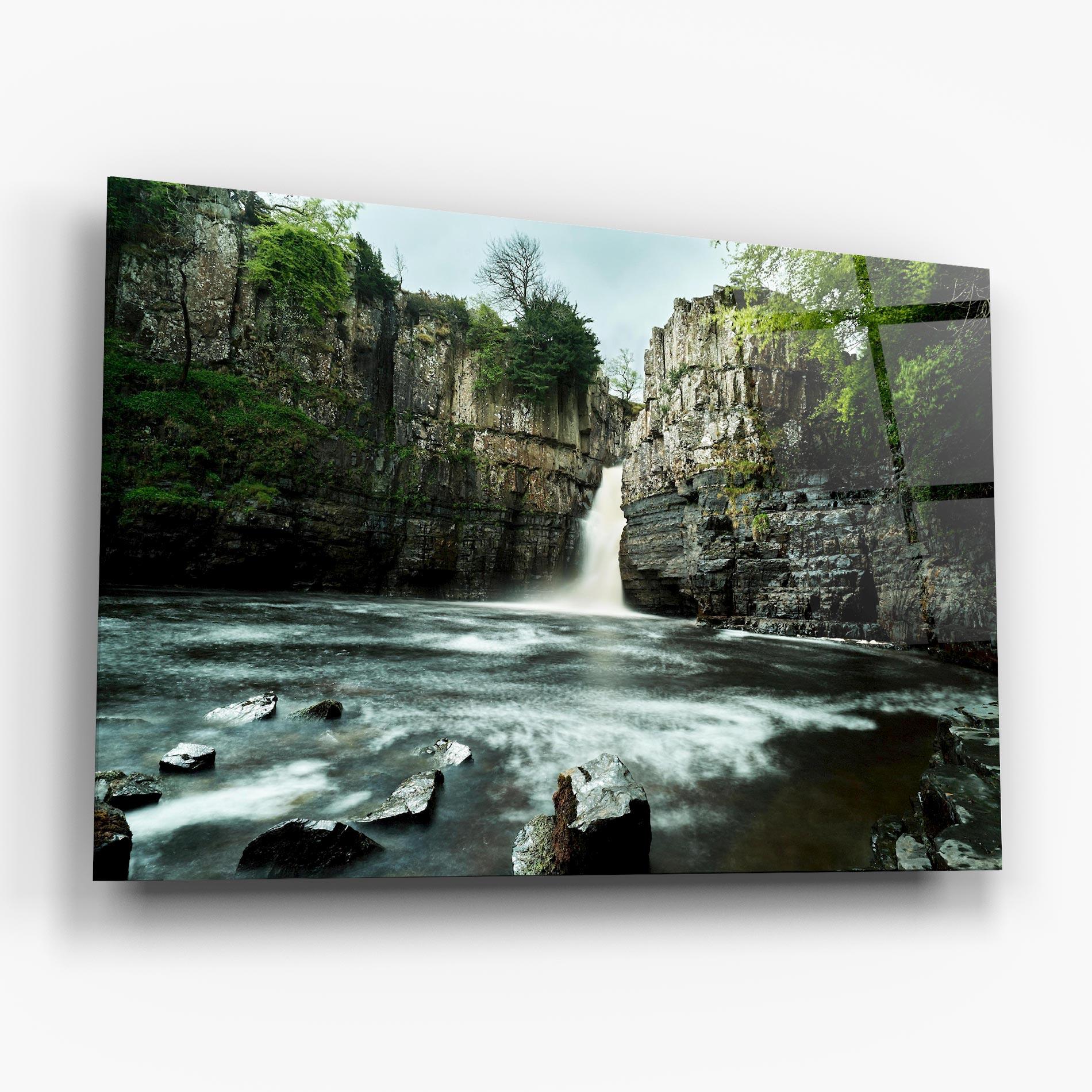 Стъклена картина Beautiful Water Falling mockup 6