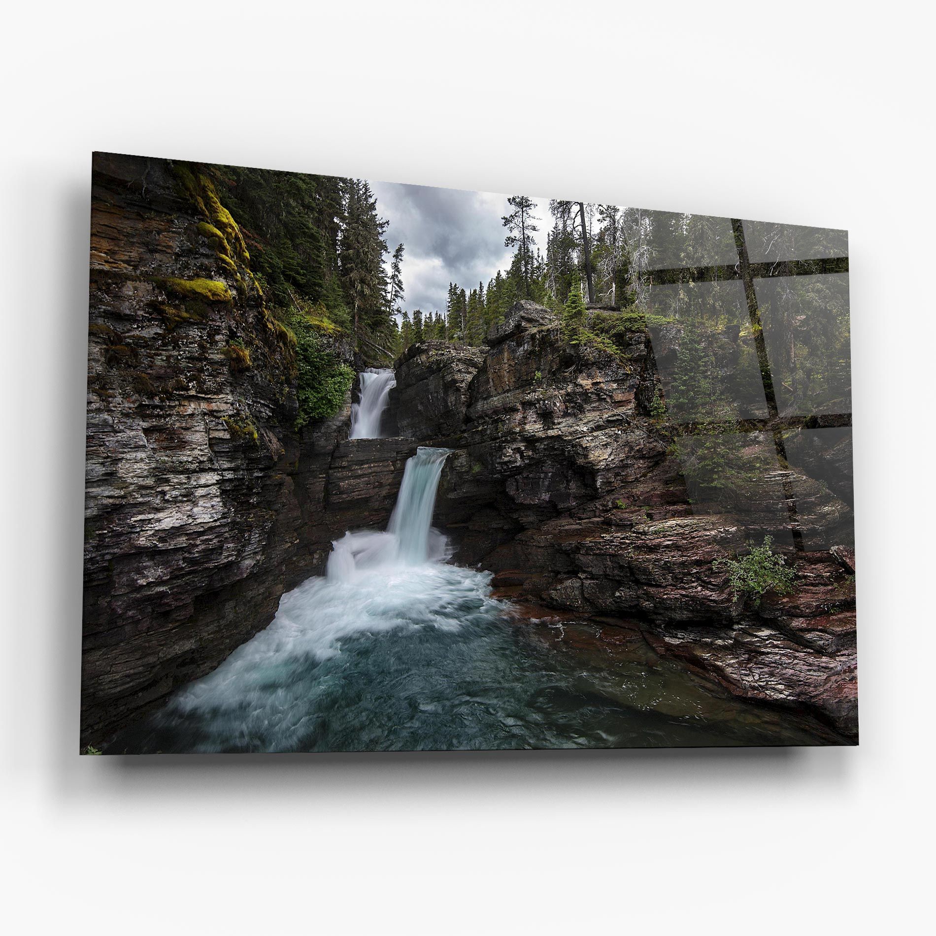 Majestic Forest Waterfall mockup 6