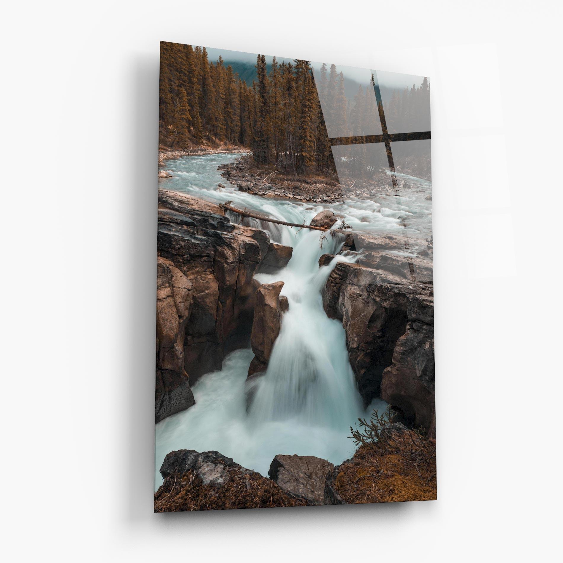 Стъклена картина Orange Trees Waterfall mockup 6