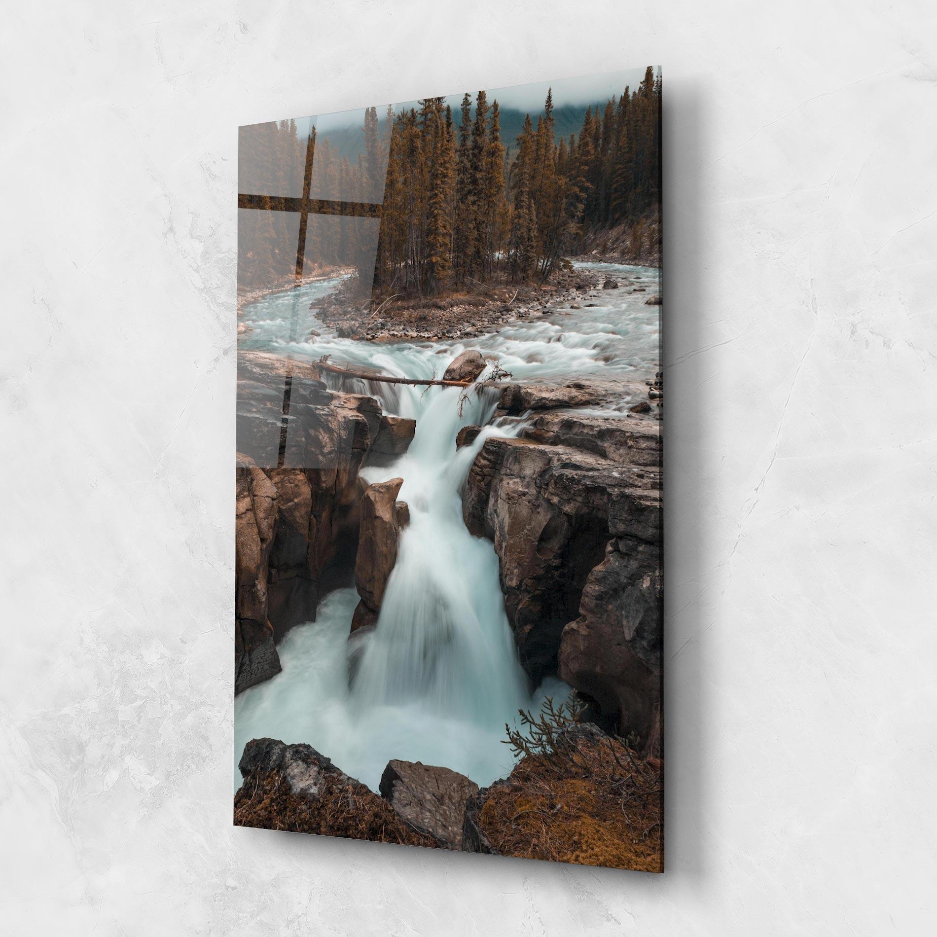 Стъклена картина Orange Trees Waterfall mockup 1