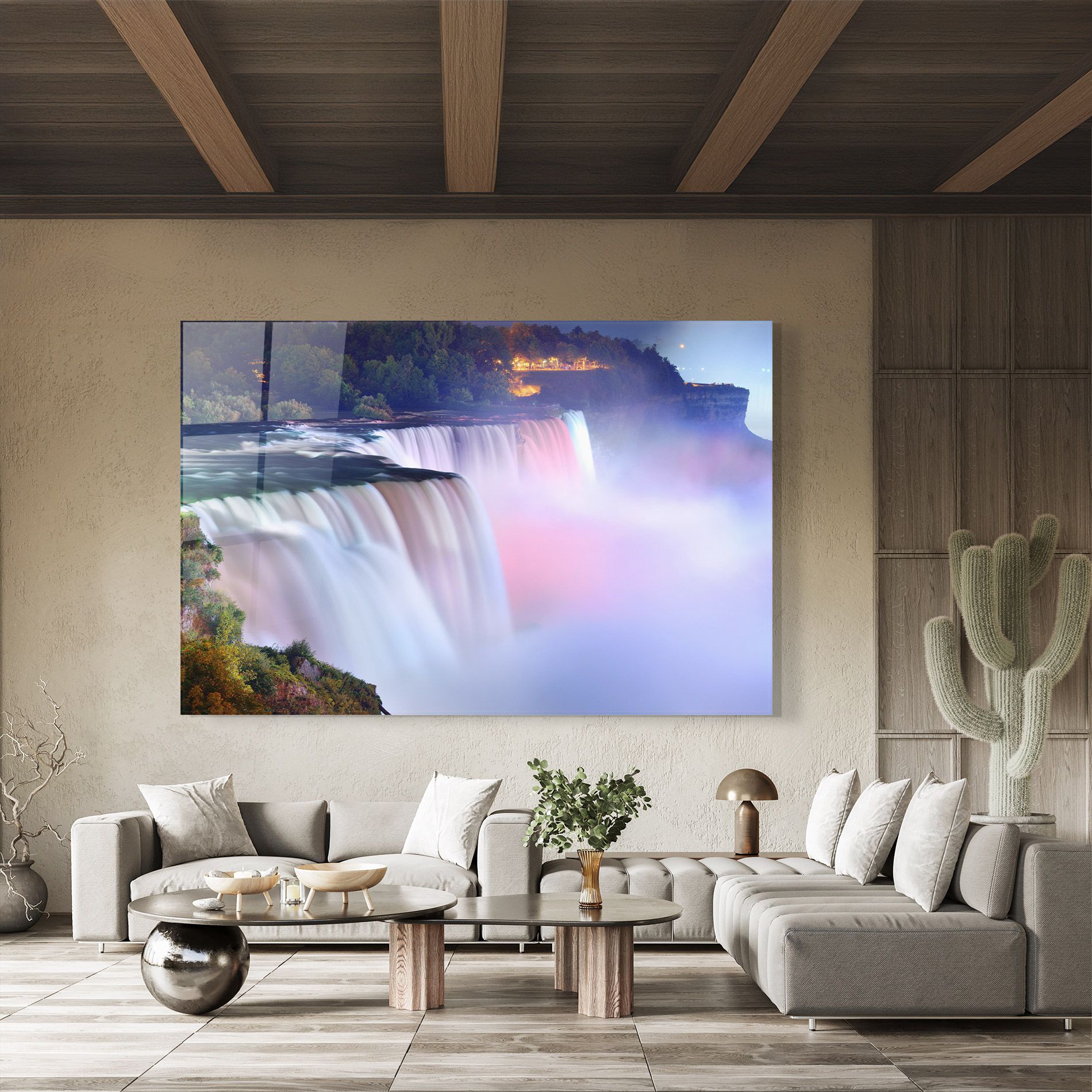 Dreamy Purple Waterfall mockup 8