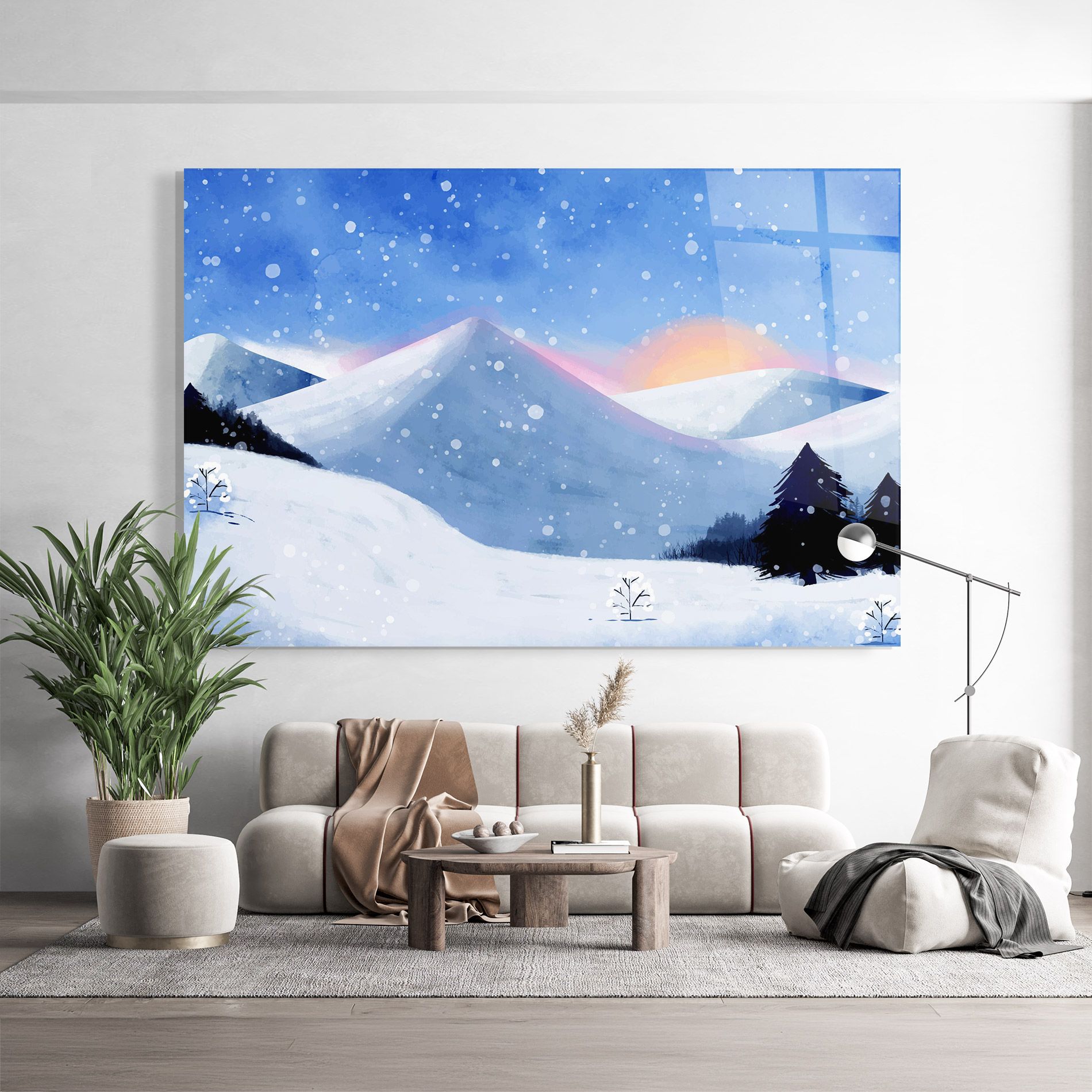 Mountain Snow Art mockup 9
