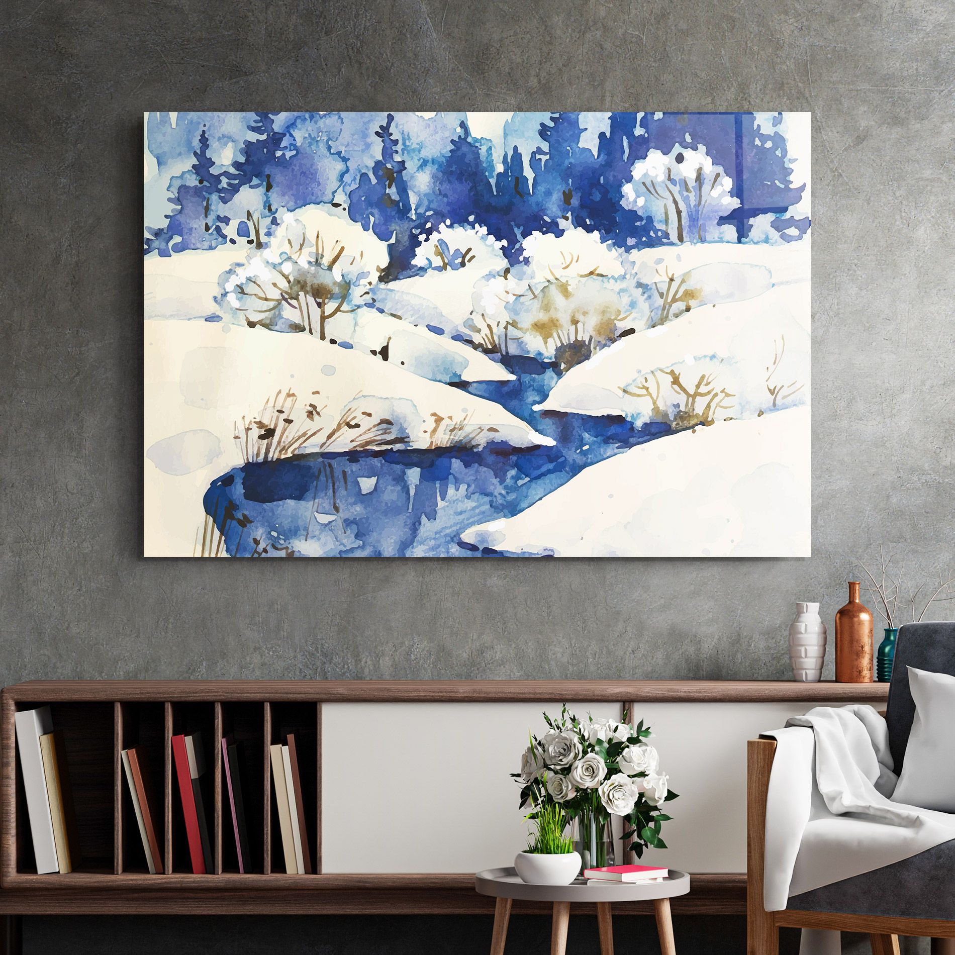 Blue Trees Winter mockup 2