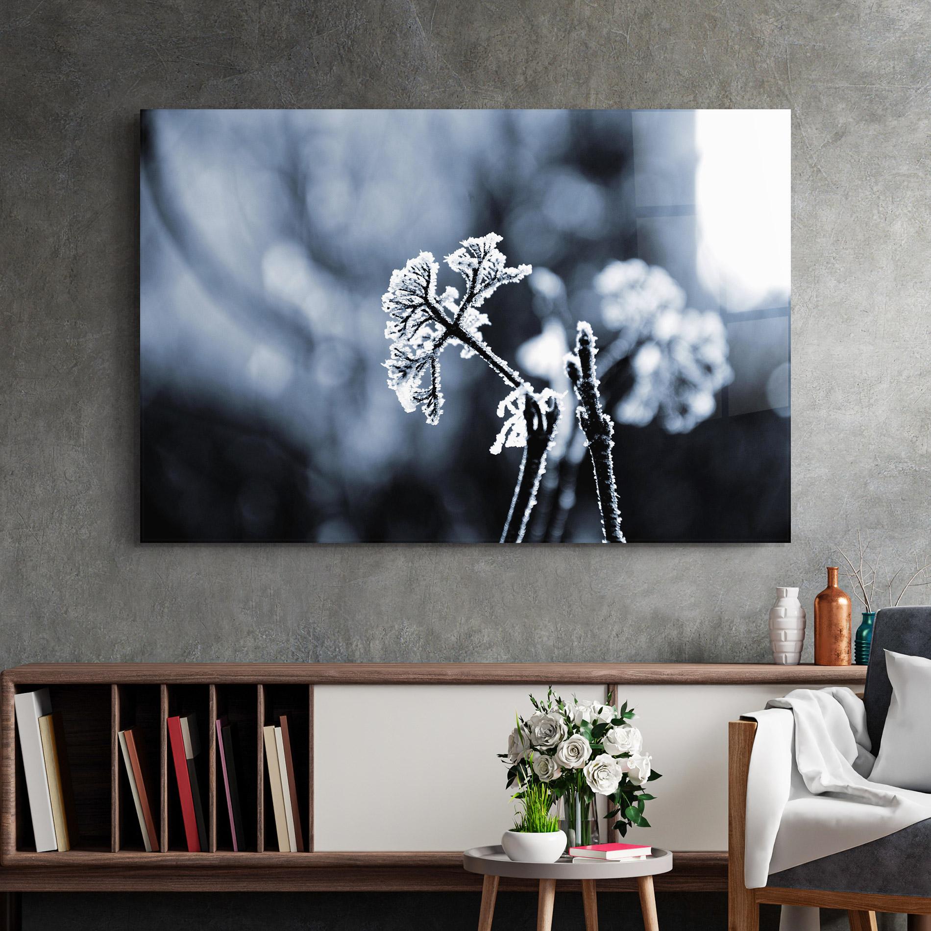 Стъклена картина Winter Plant mockup 2
