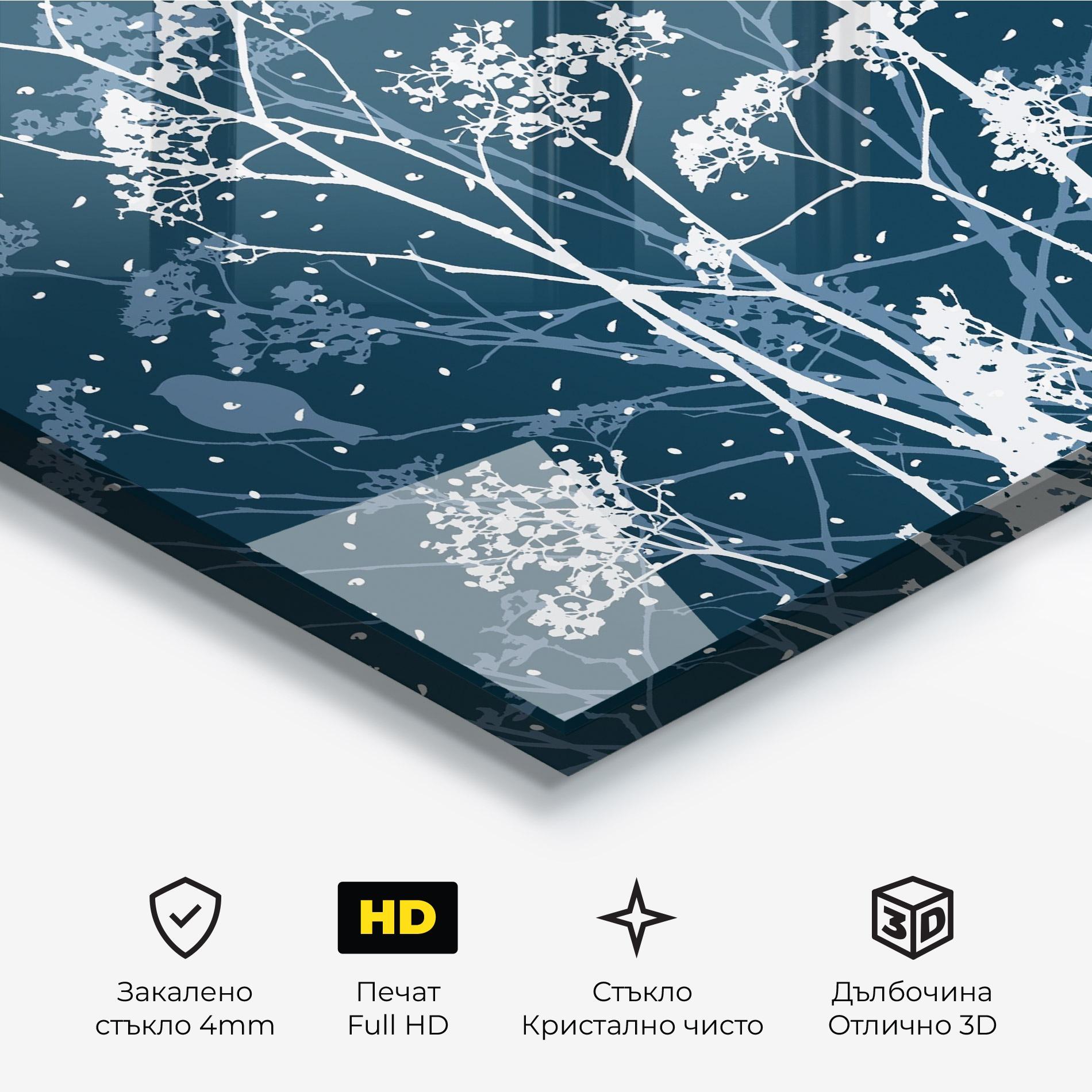 Стъклена картина Meadow Flowers mockup 3