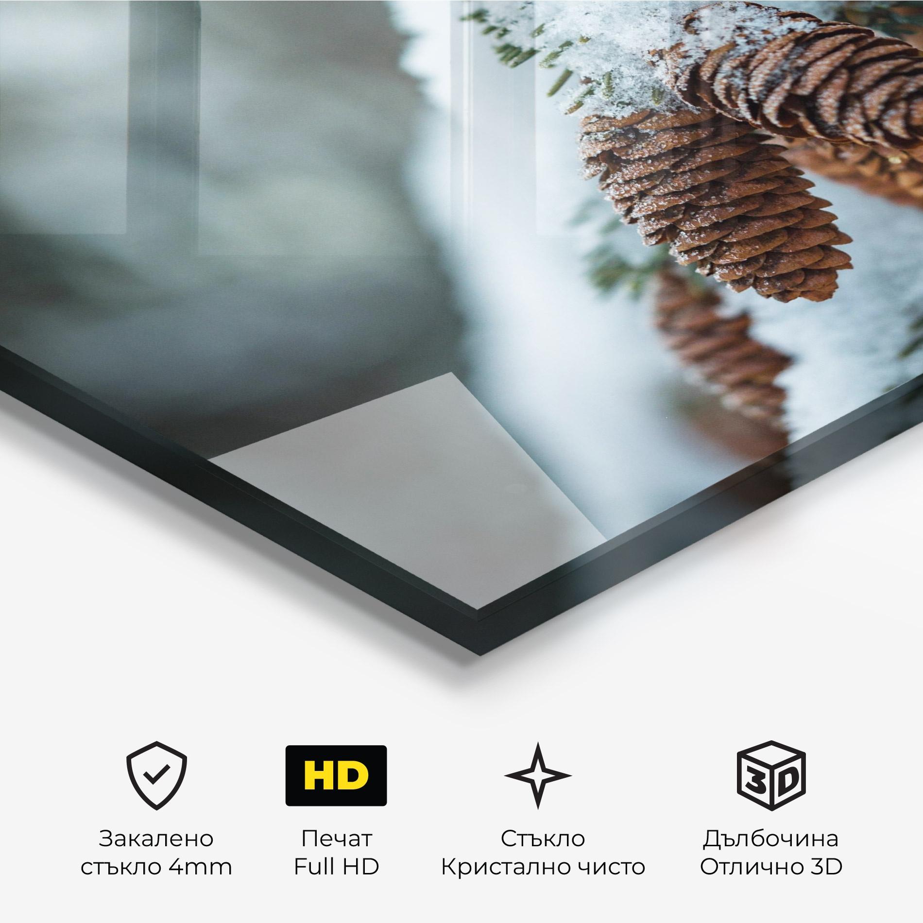 Стъклена картина Pretty Snow Cones mockup 3