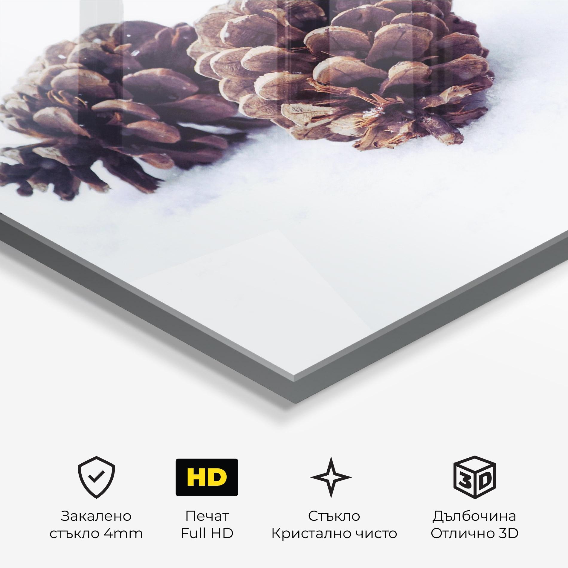 Стъклена картина Snow Cones mockup 3