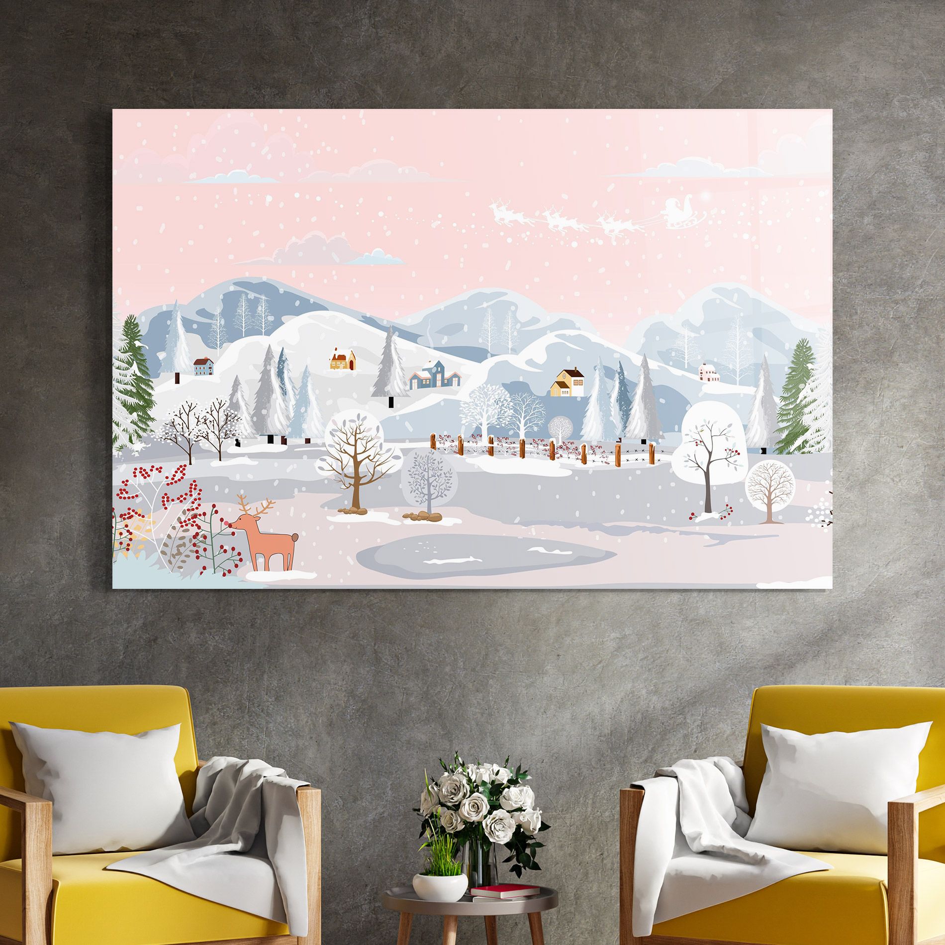 Pink Sky Winter mockup 4