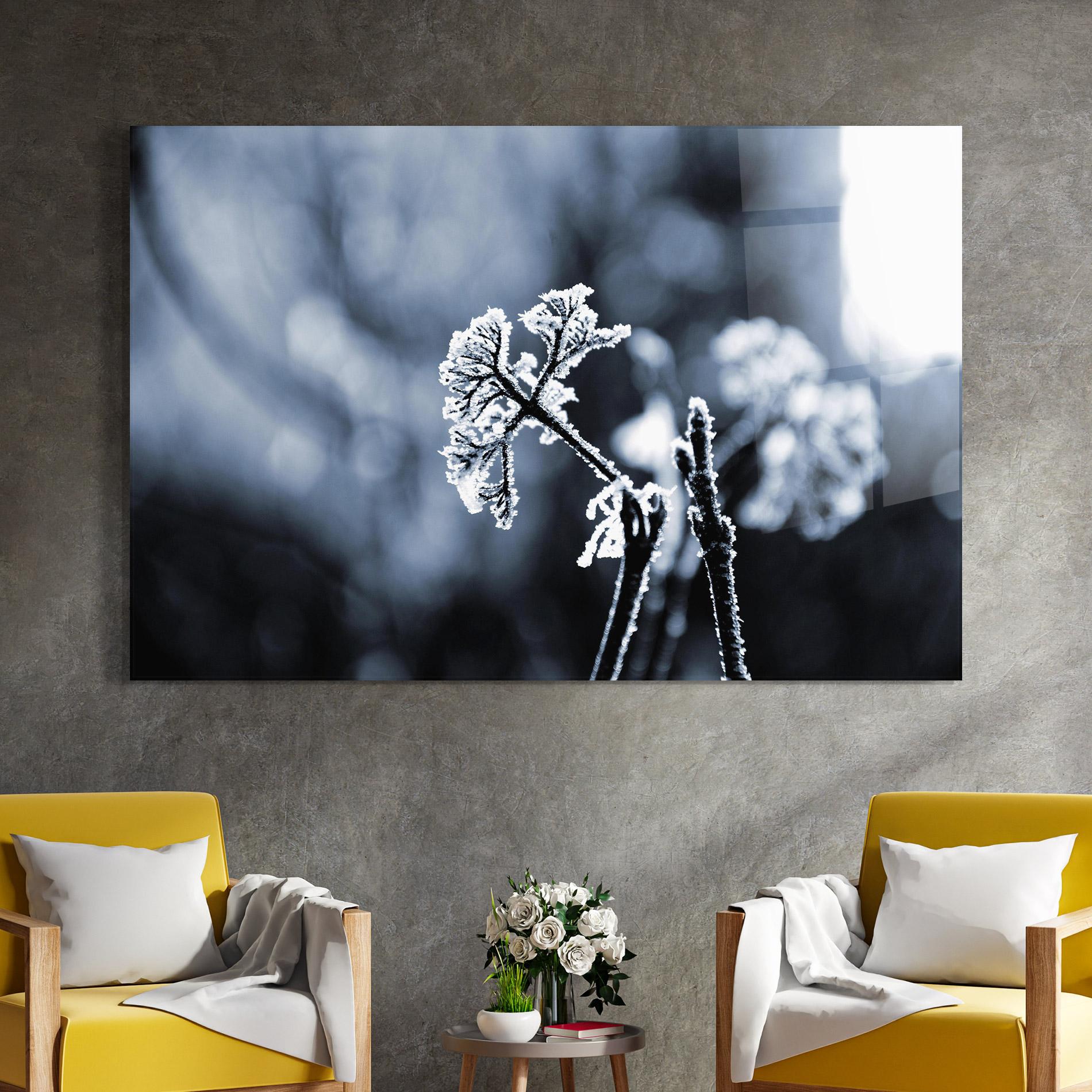 Стъклена картина Winter Plant mockup 4
