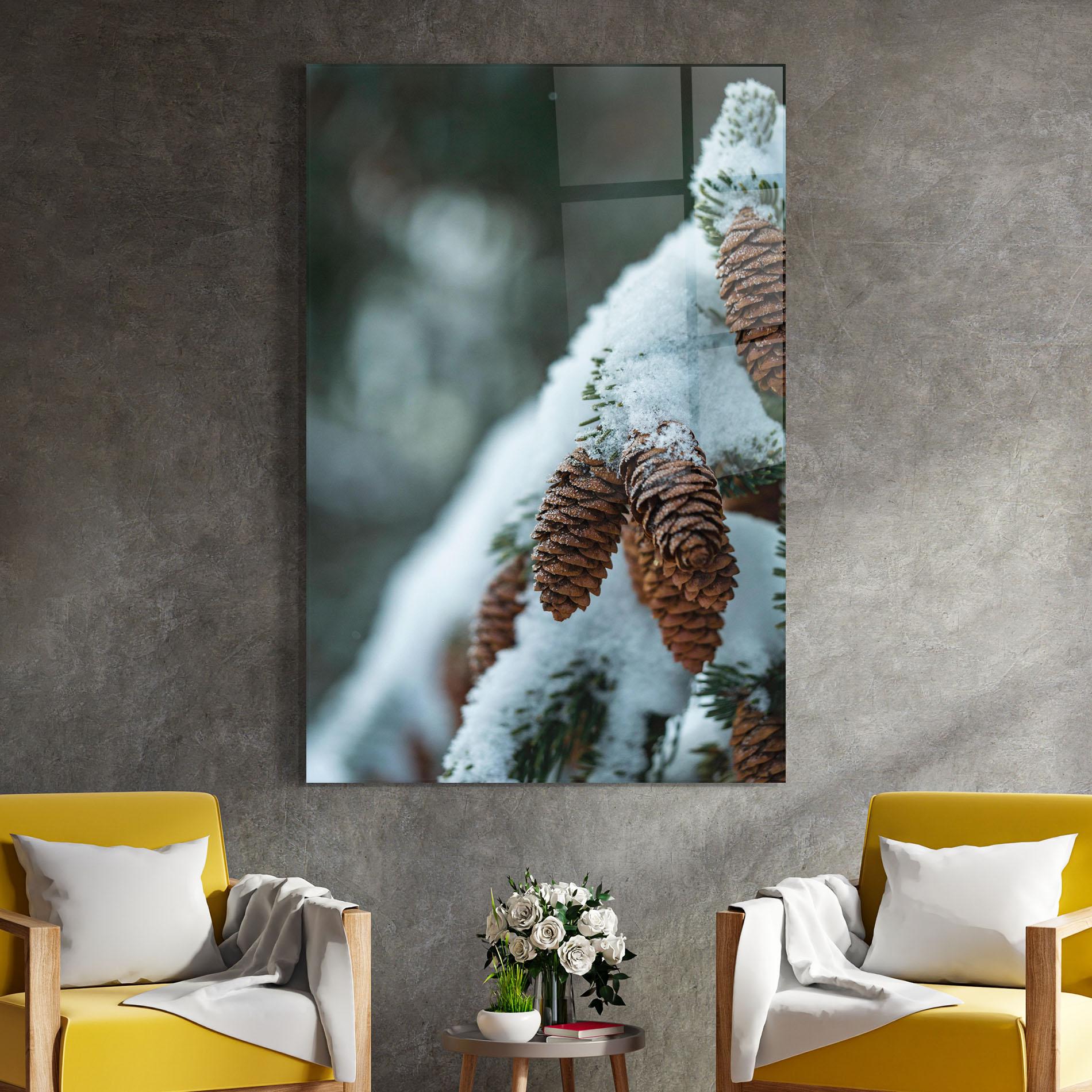 Стъклена картина Pretty Snow Cones mockup 4