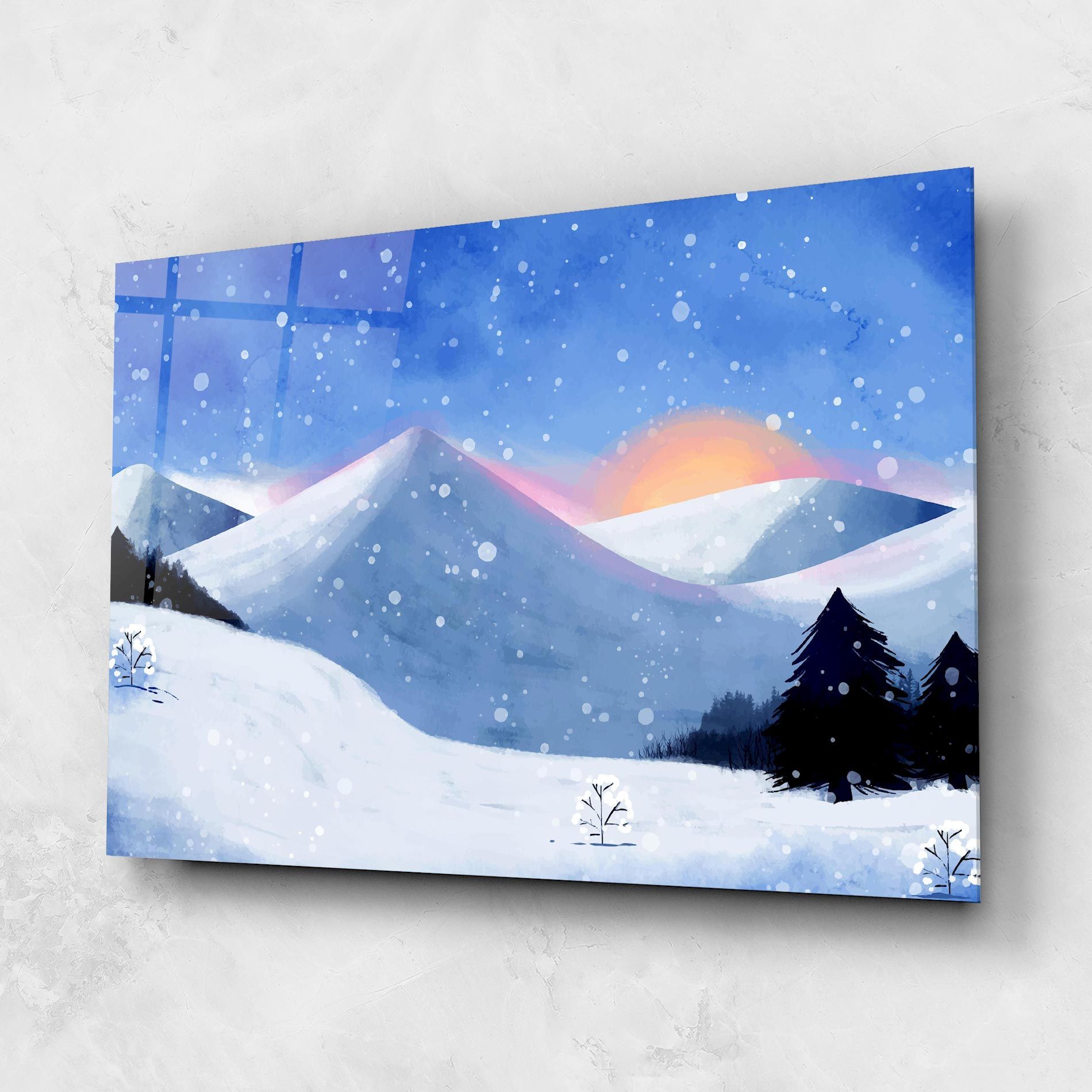 Mountain Snow Art mockup 1