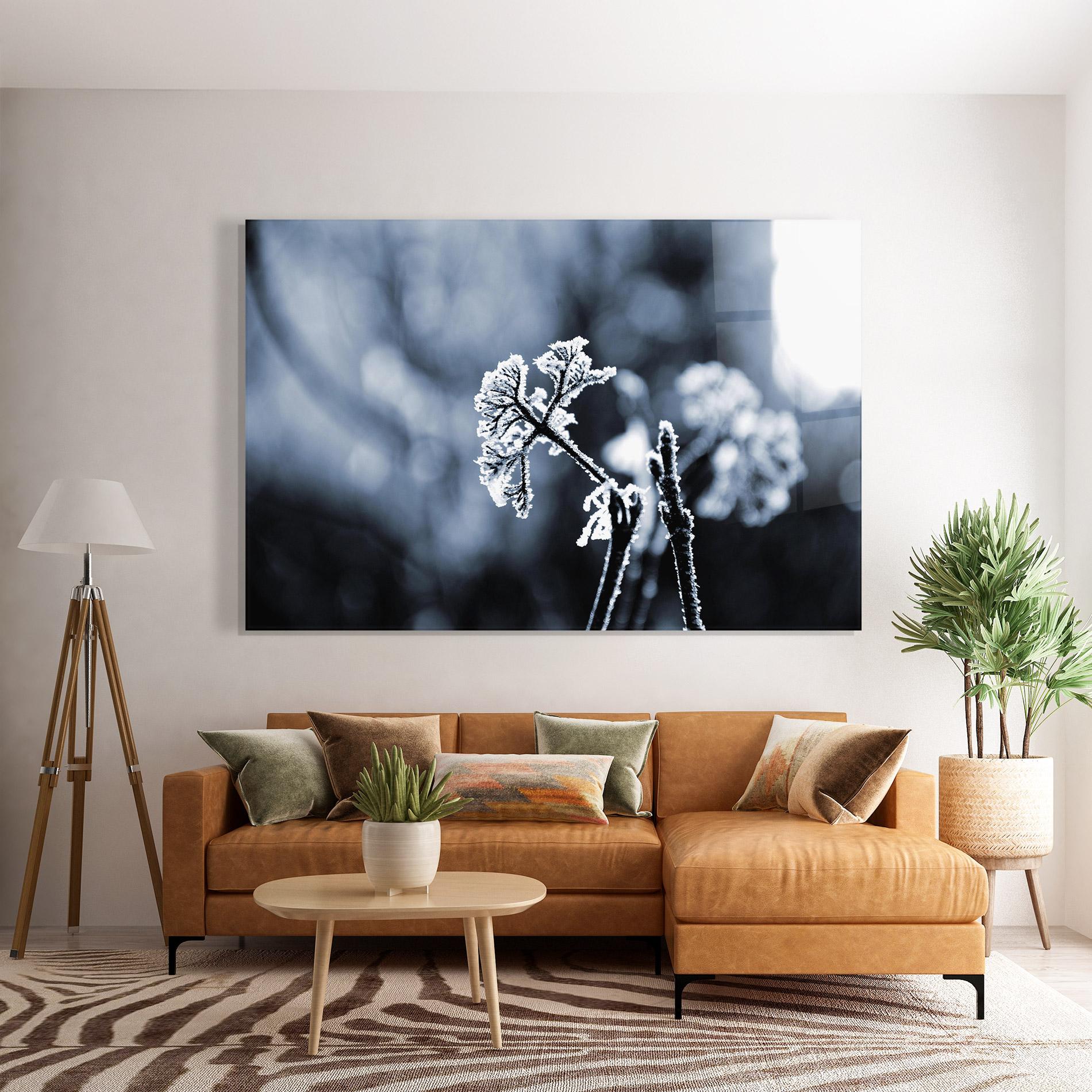 Стъклена картина Winter Plant mockup 7